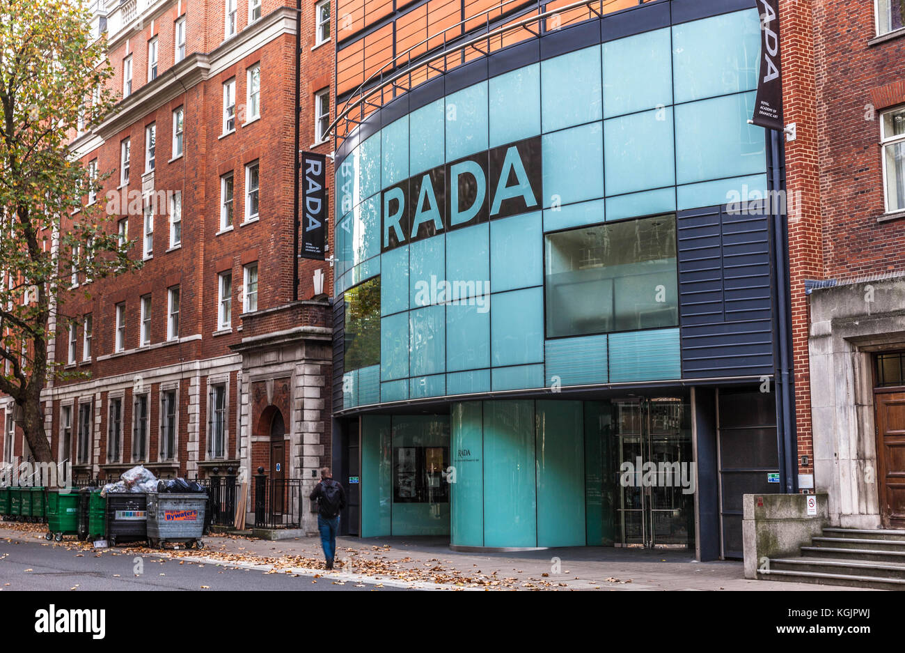 Die königliche Akademie der dramatischen Kunst Gebäude, Rada, Gower Street, Bloomsbury, London, England, UK. Stockfoto