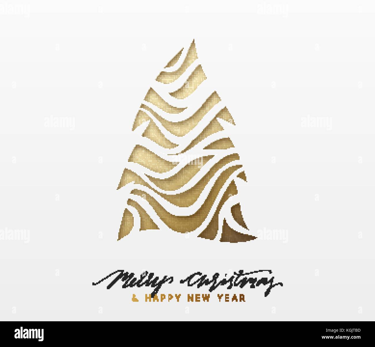Weihnachten Hintergrund, design Weihnachten goldene Baum der Textur Papier Stock Vektor