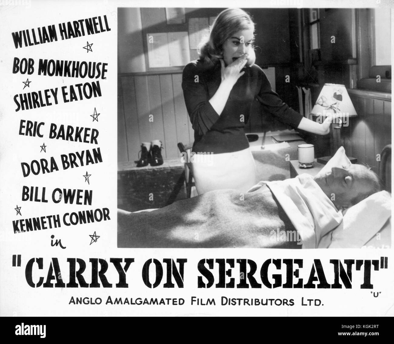 Carry on Sergeant (1958) William Hartnell, Shirley Eaton Stockfoto