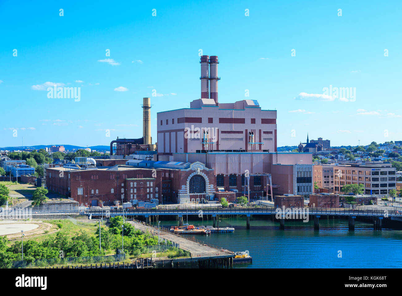 Boston Power Company Stockfoto