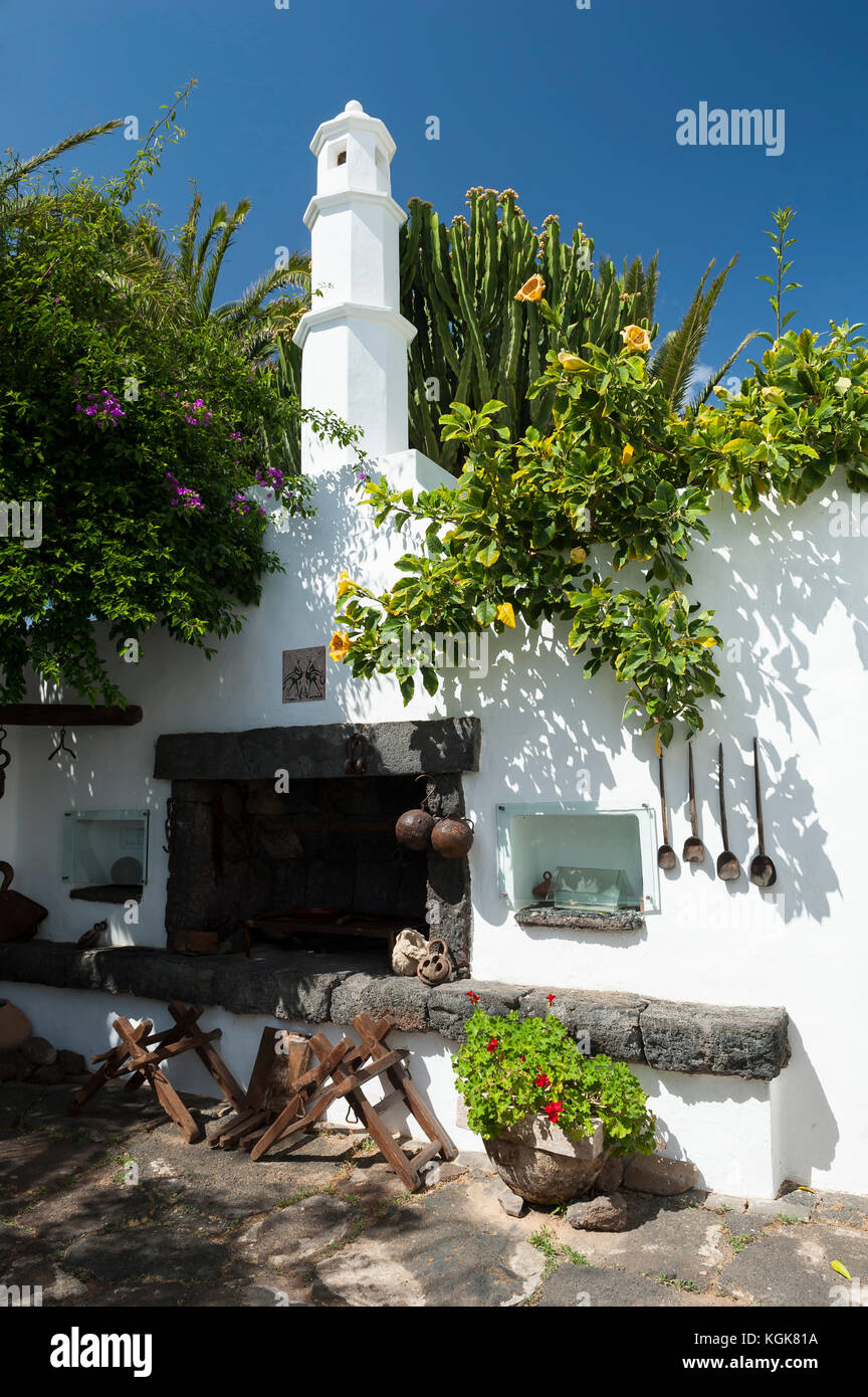 Cesar Manrique Haus und Museaum, Haria, Lanzarote, Kanarische Inseln, Spanien Stockfoto