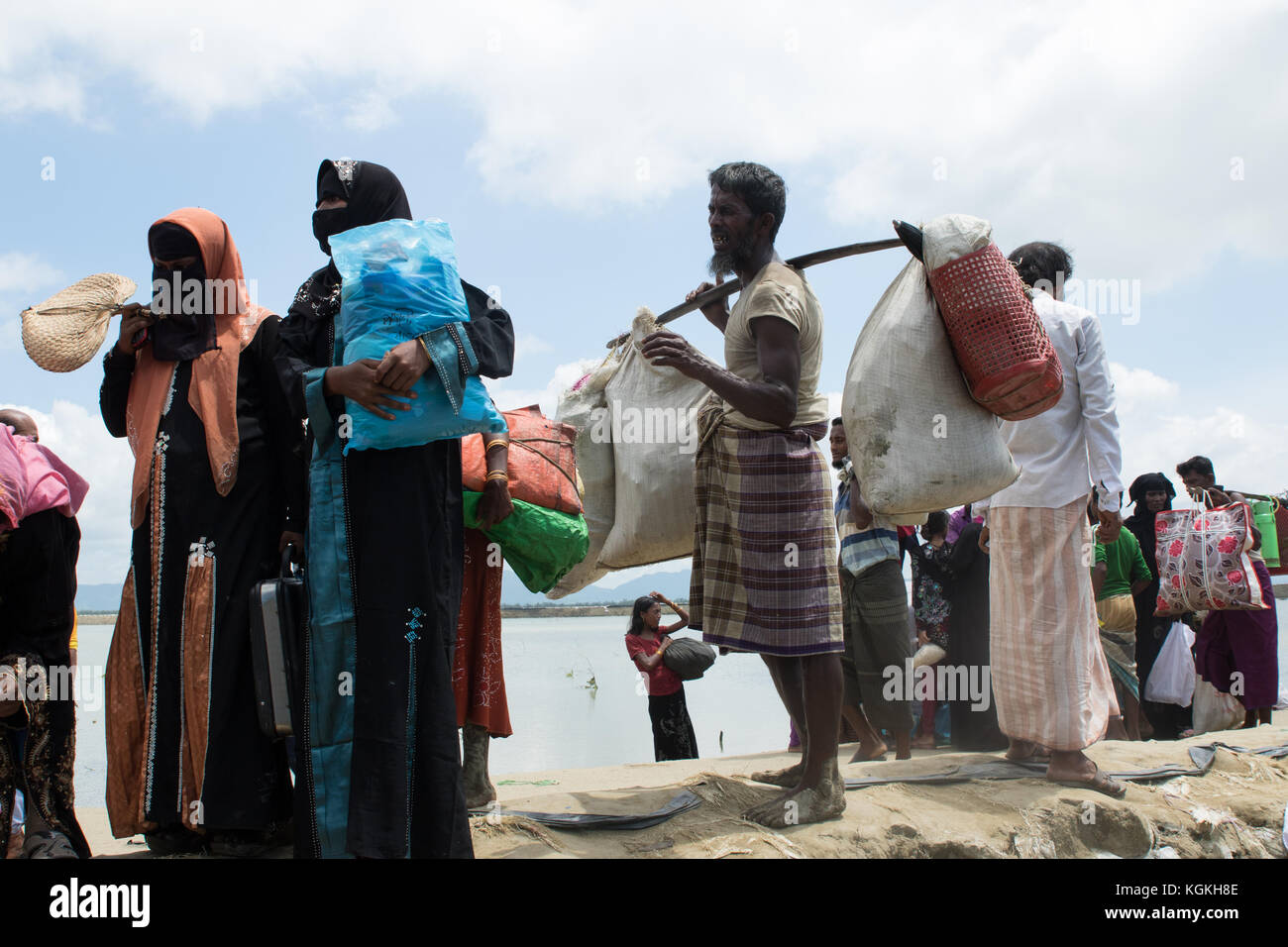 Mehr Rohingya in Bangladesch Stockfoto