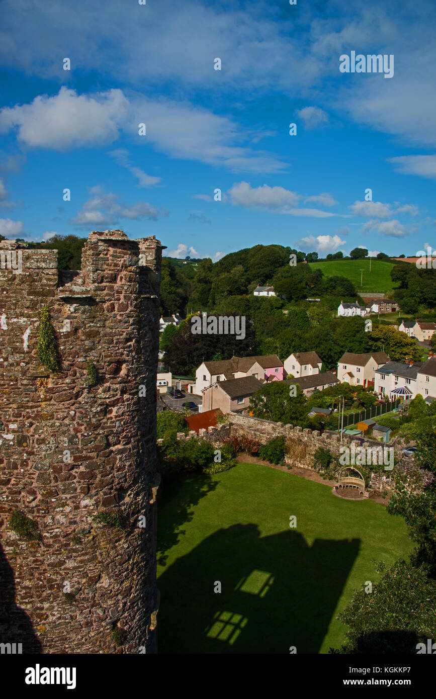 Blick von laugharne Schloss Stockfoto