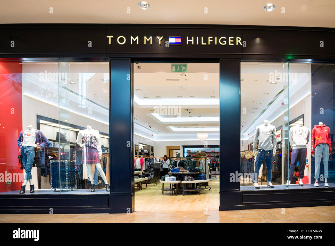 Tommy Hilfiger Store, UK. Stockfoto