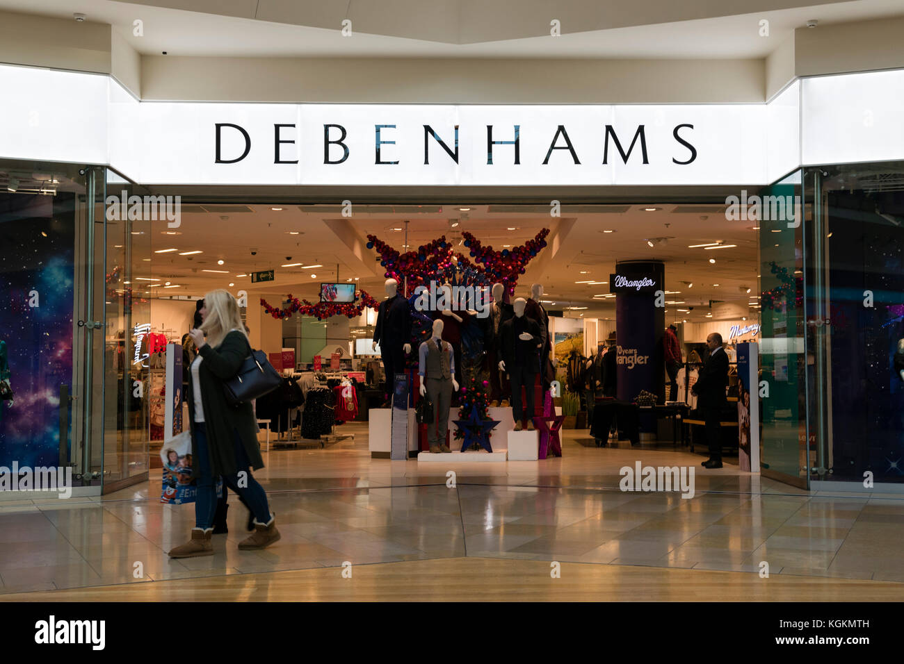 Debenhams Speicher, UK. Stockfoto