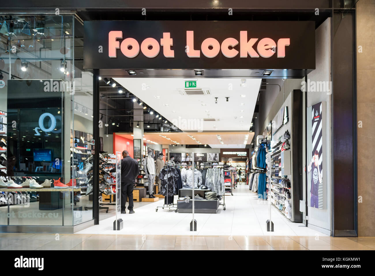 Foot Locker Stores, UK. Stockfoto