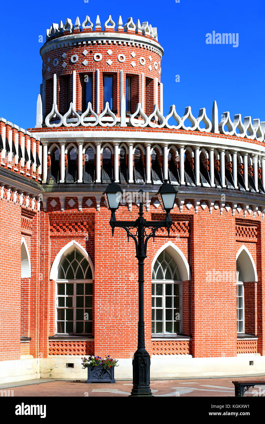 Gebäude aus dem achtzehnten Jahrhundert, mit durchbrochenem Dekoration mit rotunde eingerichtet Stockfoto