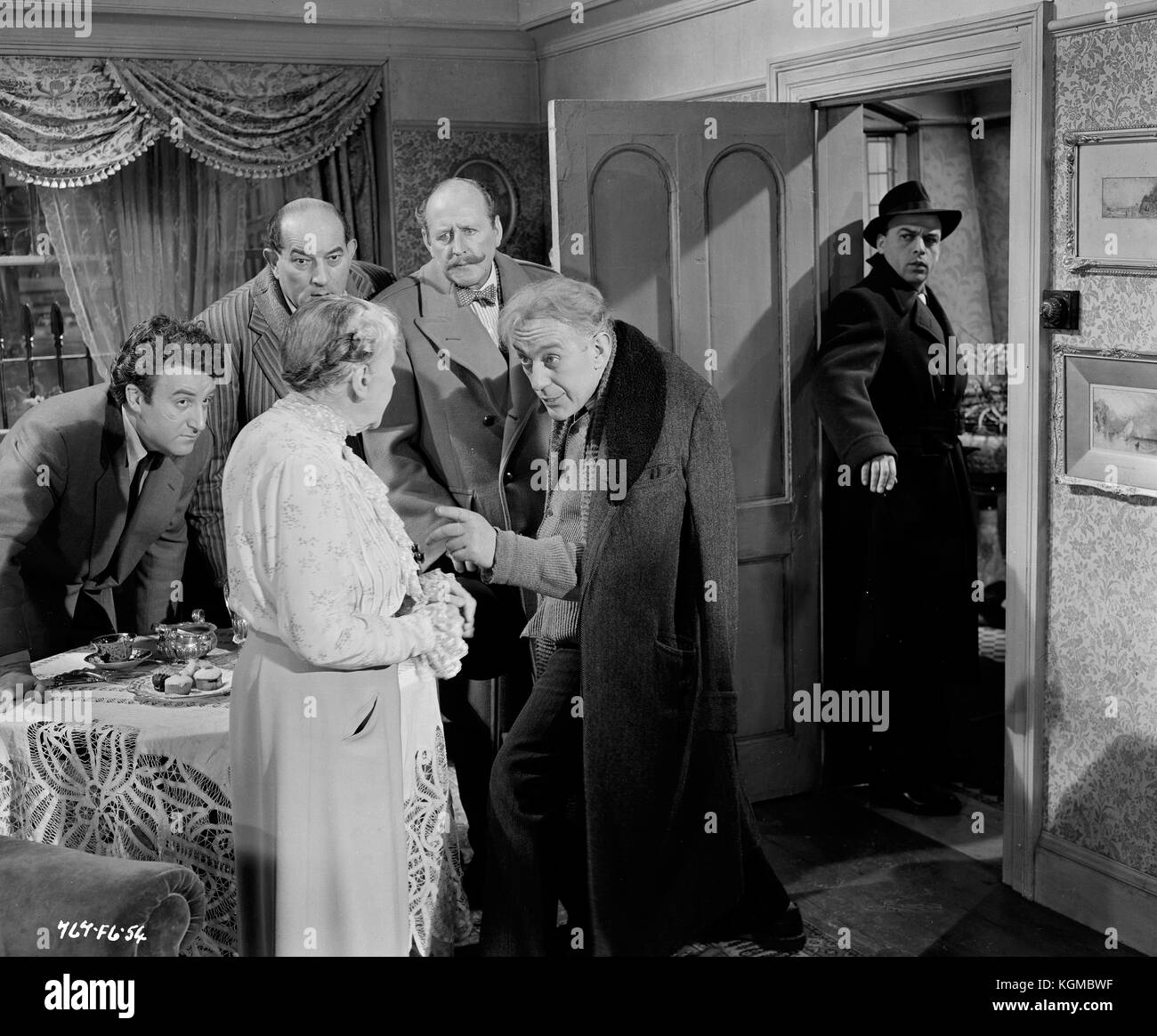 Die ladykillers (1951), Alec Guinness, Herbert Lom, Peter Sellers, Katie Johnson, Cecil Parker, Danny Grün Stockfoto