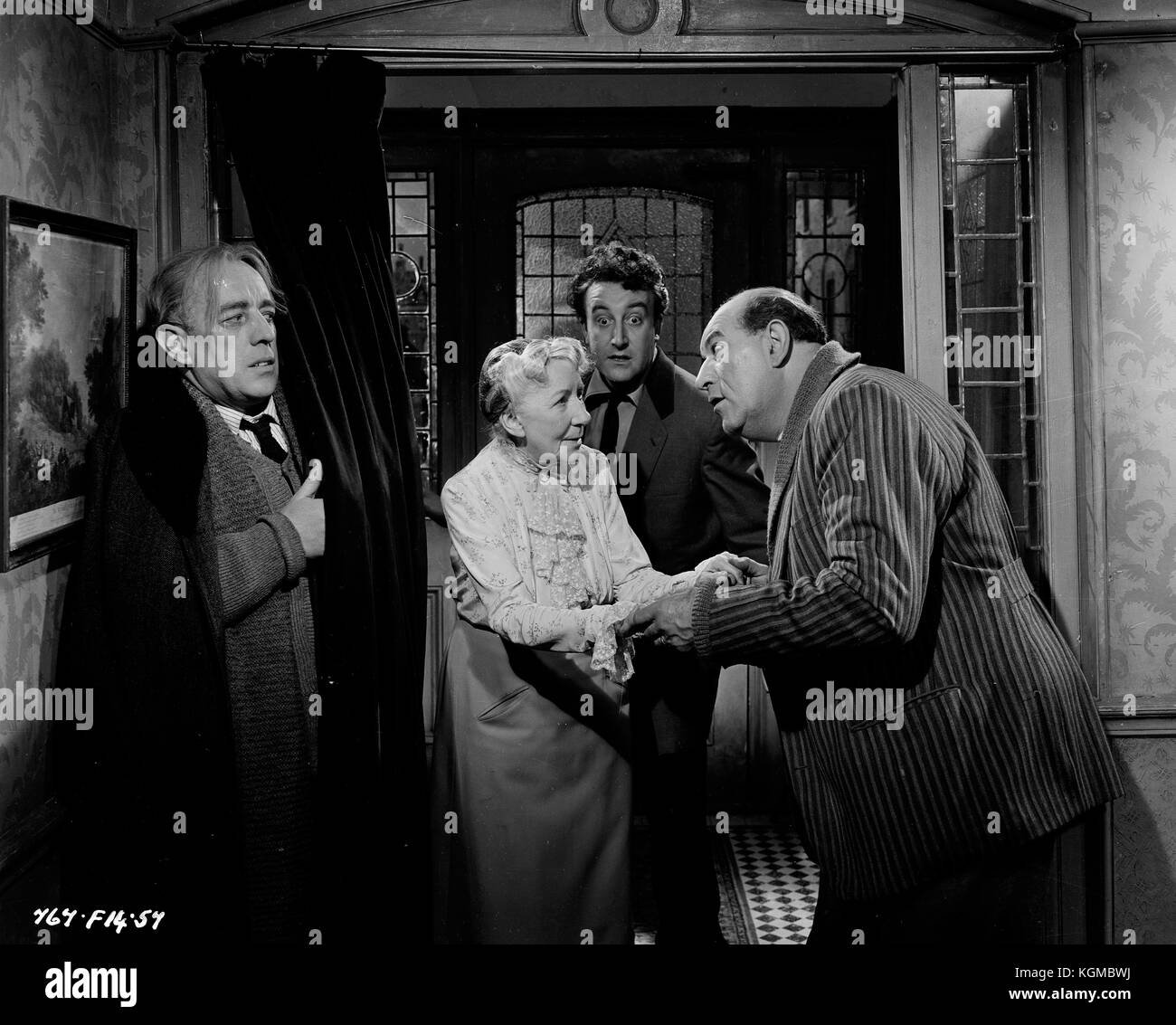 Die ladykillers (1951), Alec Guinness, Peter Sellers, Katie Johnson Stockfoto