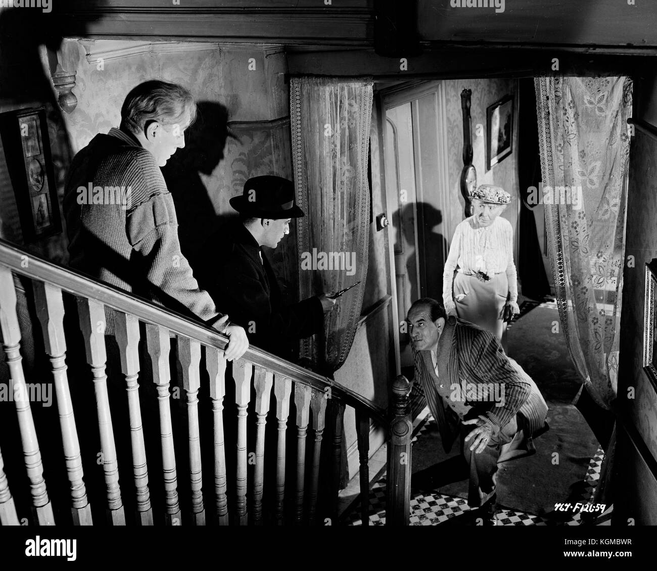 Die ladykillers (1951), Alec Guinness, Herbert Lom, Katie Johnson Stockfoto