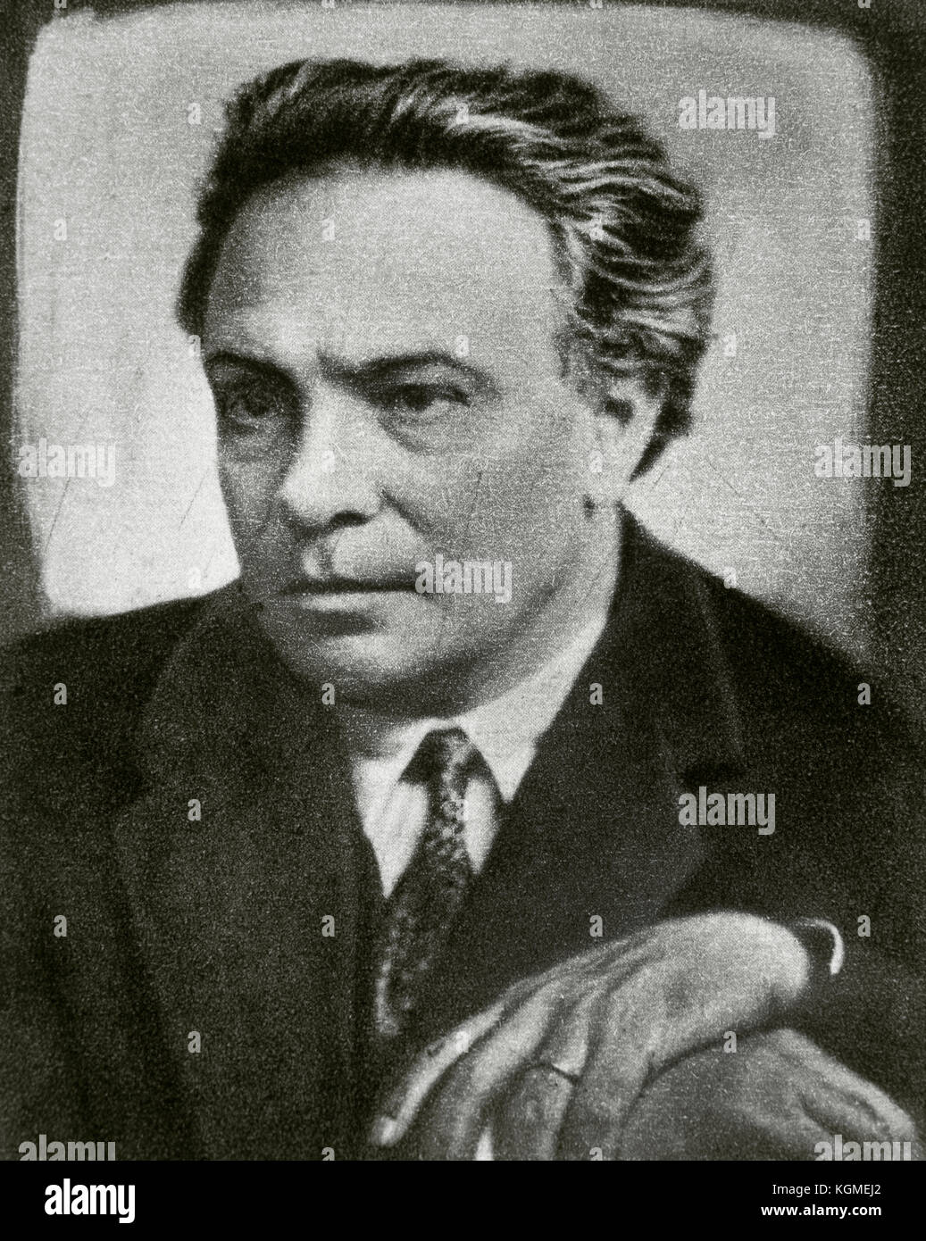 Ottorino Respighi (1879-1936) italienischer Komponist, Violinist und Musikwissenschaftler. Portrait. fotografie. Stockfoto