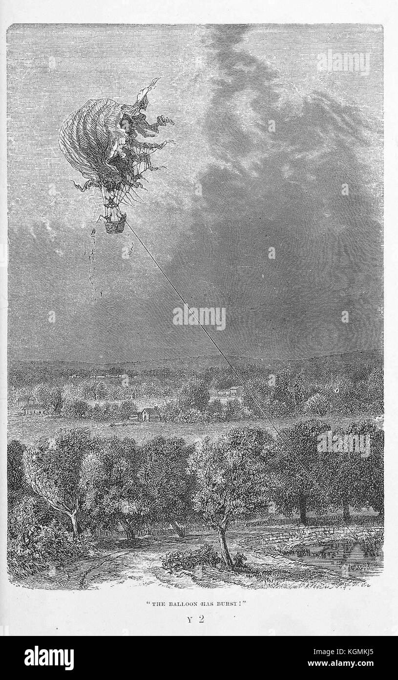 James Glaisher - Reisen in der Luft von R. Bentley 1871, London, veröffentlicht. Stockfoto
