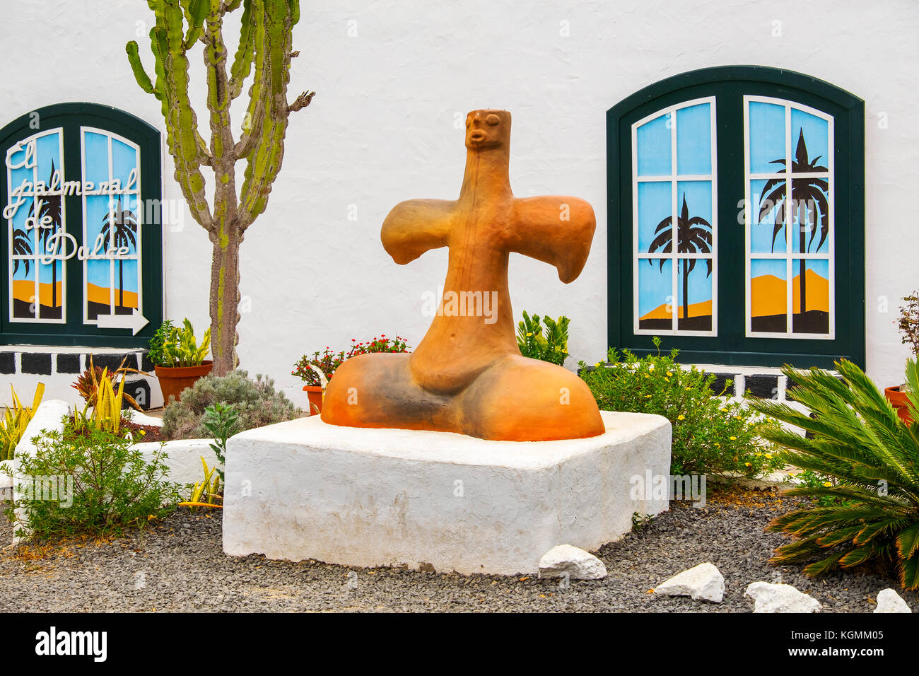 Traditionelle Skulptur, Haria. Lanzarote Island. Kanarische Inseln Spanien. Europa Stockfoto