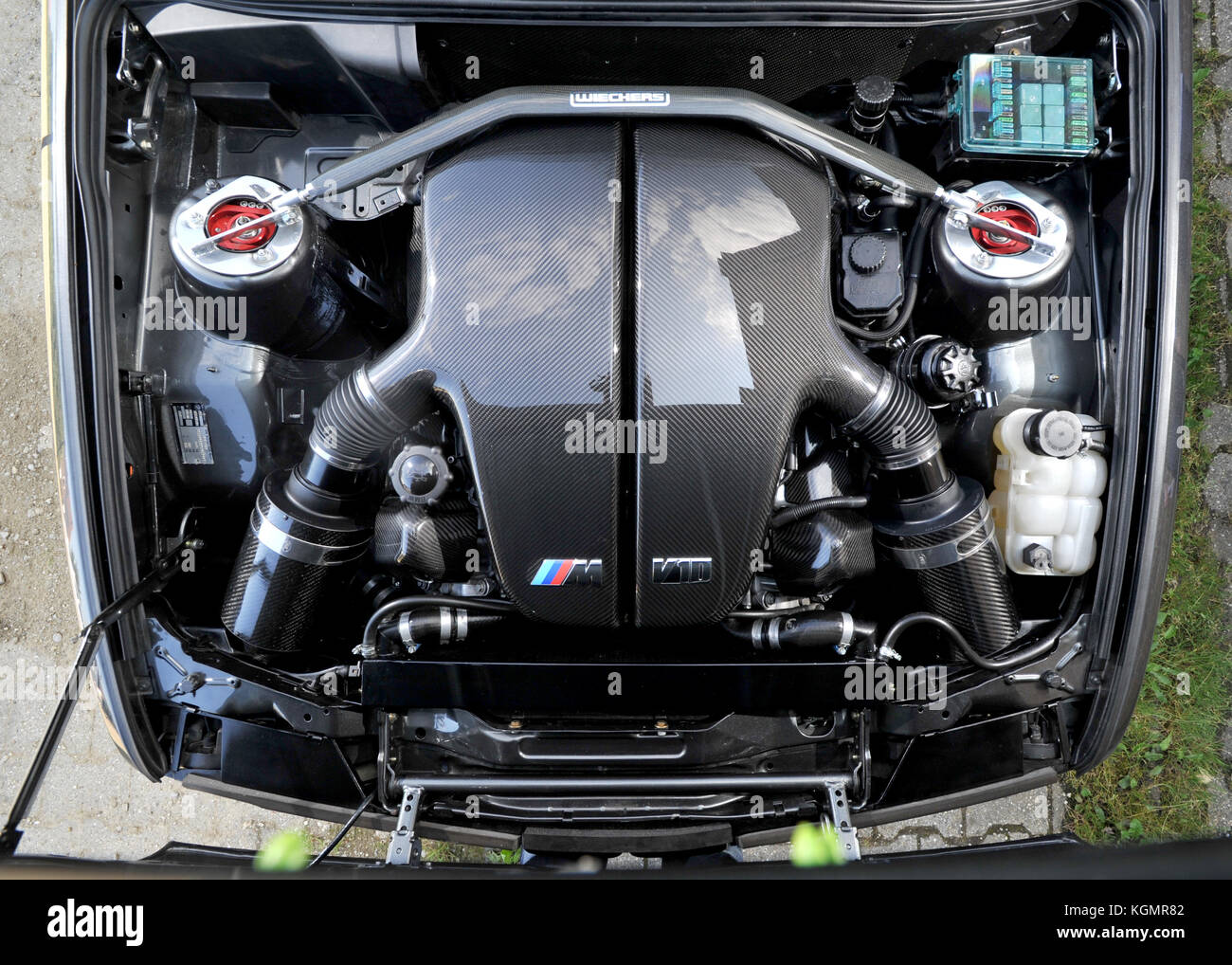 Bmw E30 M3 3-Serie mit einem BMW V10-Motor angepasst Stockfoto