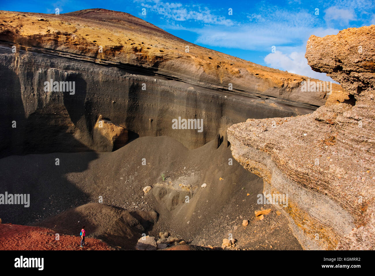 Vulkanische Landschaft. Insel Lanzarote. Kanarische Inseln Spanien. Europa Stockfoto