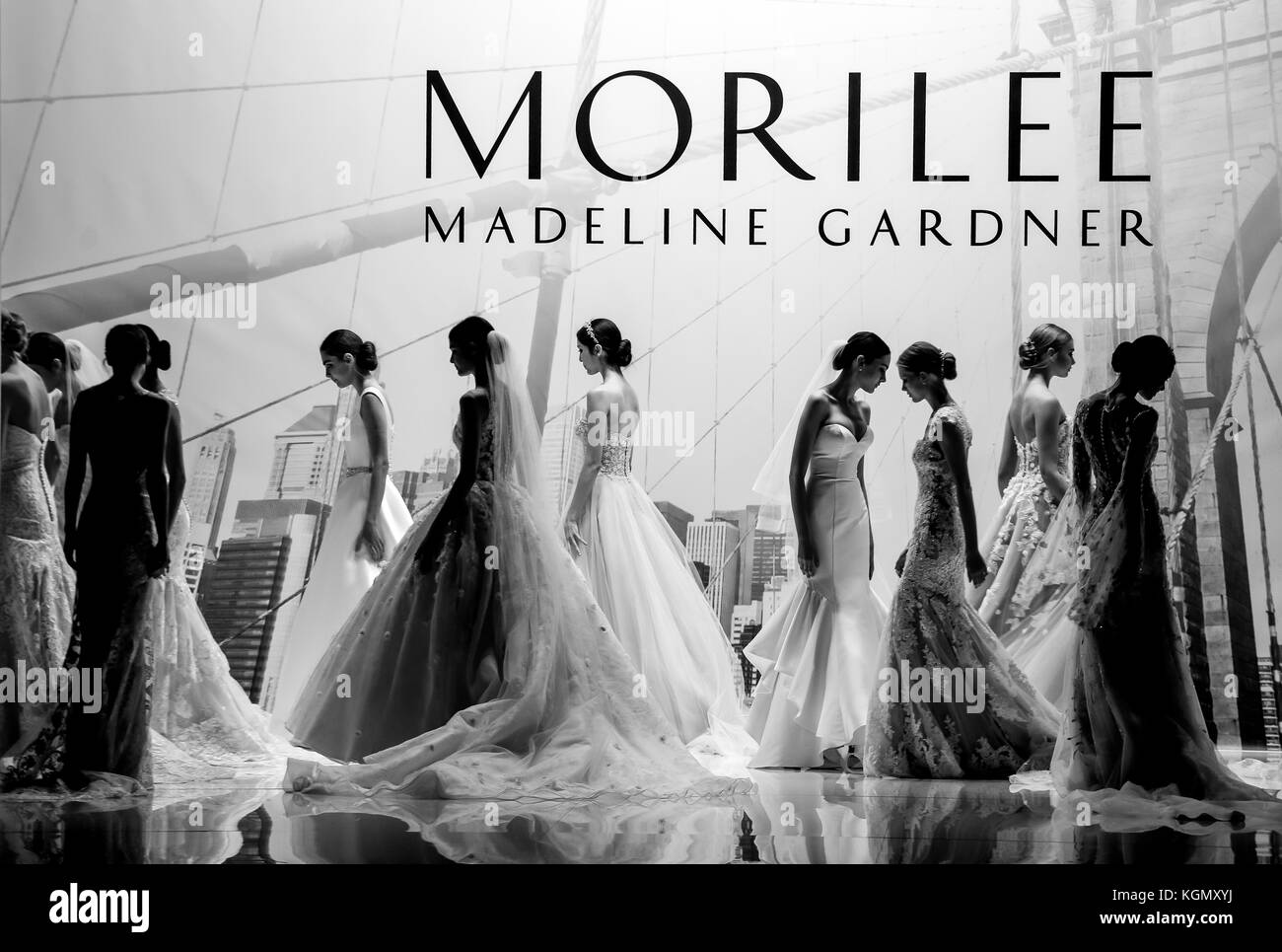 Barcelona. Katalonien, Spanien. Barcelona Bridal Woche 2017. Designer Morilee, Madeline Gardner. Credit: Montse Gibert Stockfoto