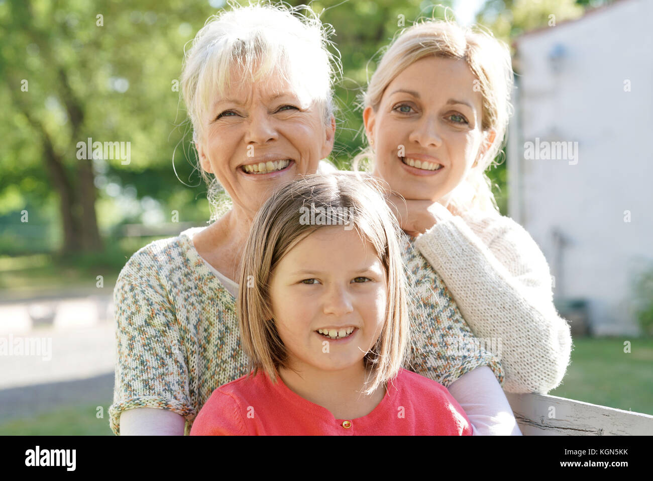 Portrait von drei Frauen generation Stockfoto