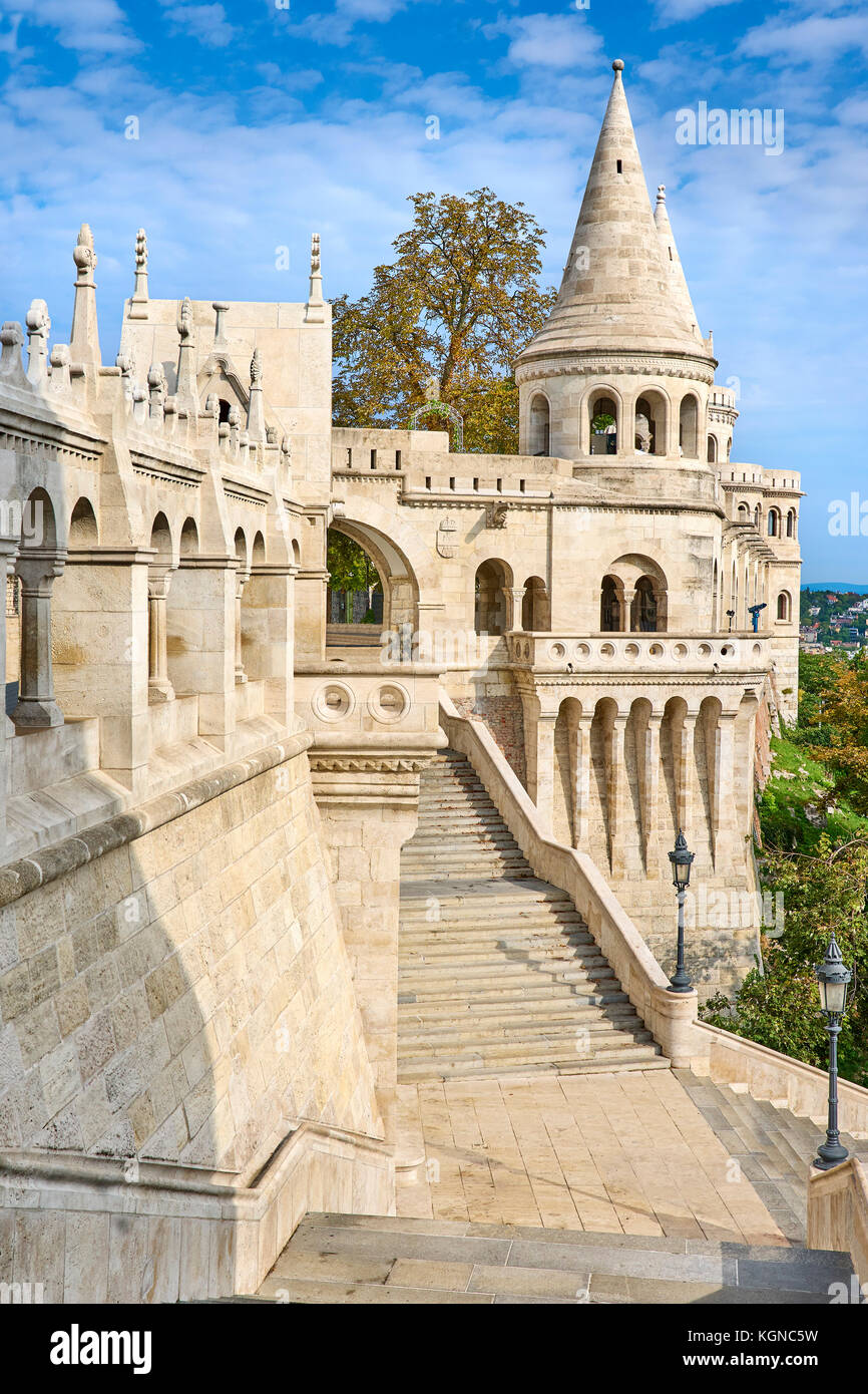 Fischerbastei, Budapest, Ungarn Stockfoto