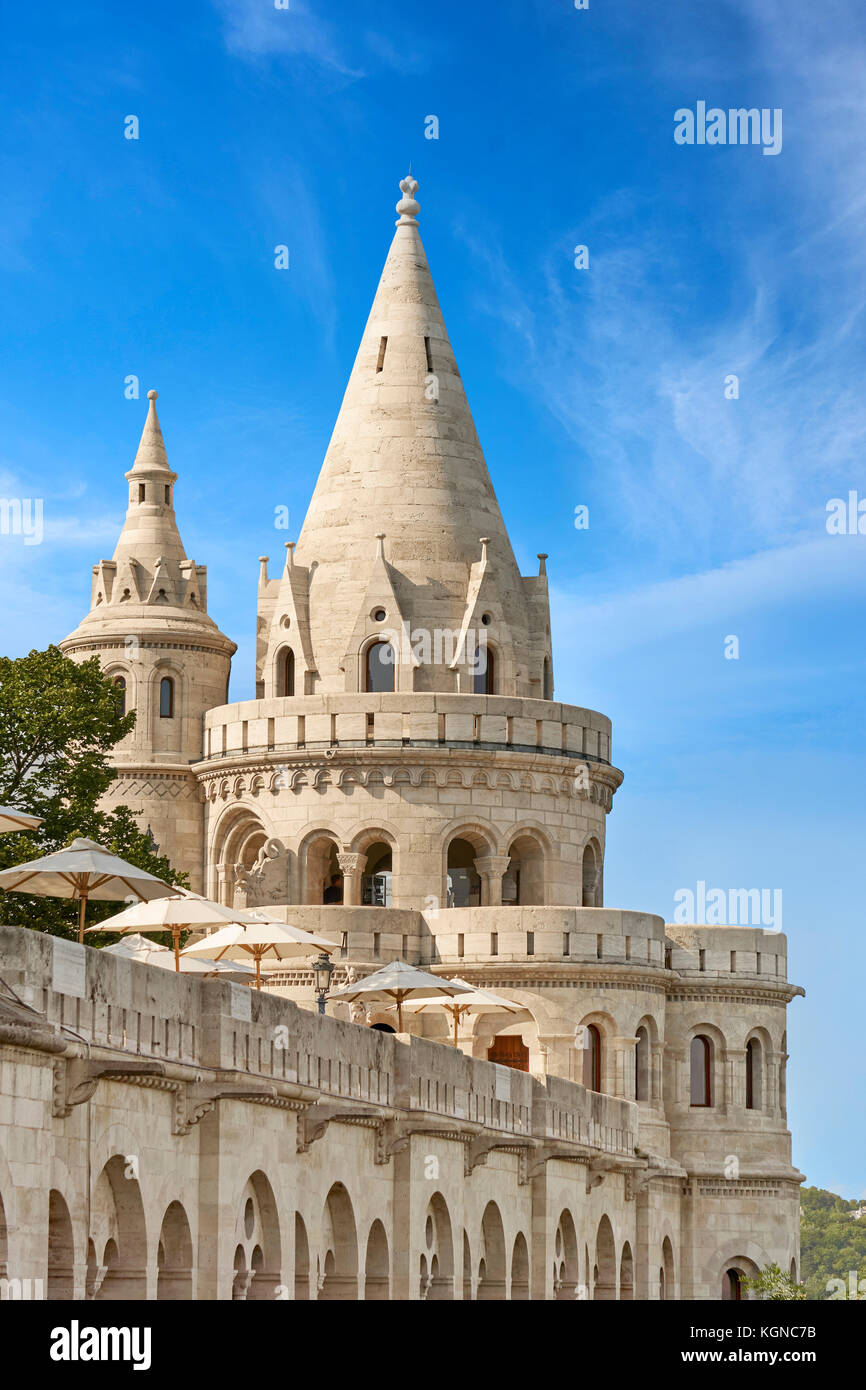 Fischerbastei, Budapest, Ungarn Stockfoto