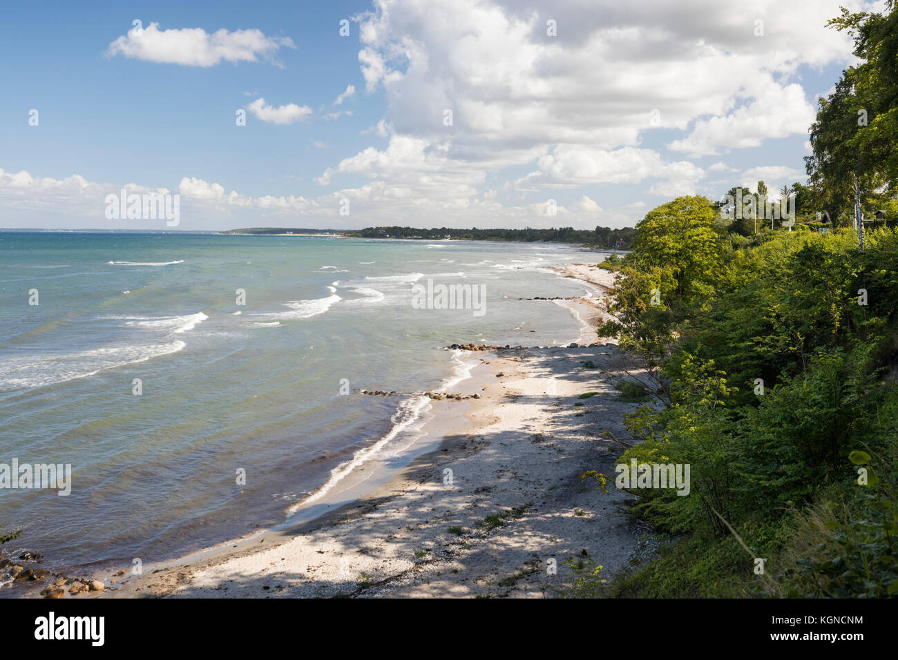 Blick über munkerup Strand, Munkerup, Kattegat Coast, Neuseeland, Dänemark, Europa Stockfoto