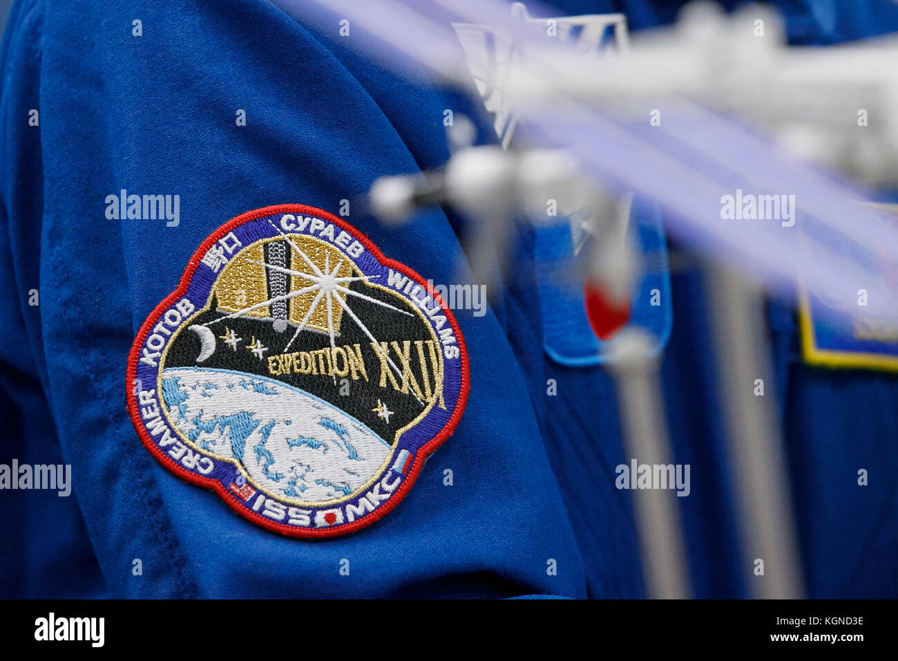 Der japanische Astronaut Soichi Noguchi nimmt am 9. November 2017 an einer Pressekonferenz im Büro der Japan Aerospace Exploration Agency (JAXA) in Tokio Teil. JAXA kündigte an, dass er ab Ende 2019 an einer sechsmonatigen Mission an Bord der Internationalen Raumstation ISS teilnehmen wird, deren Ausbildung am 20. November beginnt. Quelle: Rodrigo Reyes Marin/AFLO/Alamy Live News Stockfoto