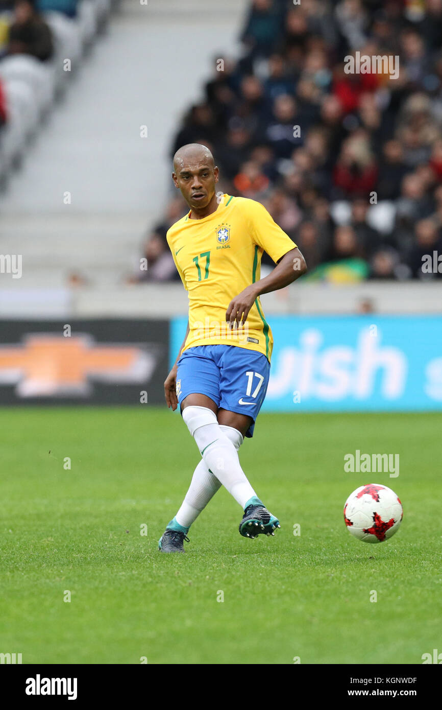 Fernandinho (Bra), 10. November 2017 - Fußball: fernandinho in Stade Pierre-mauroy in Villeneuve-d'Ascq, Lille, Frankreich, Quelle: Lba/alamy leben Nachrichten Stockfoto