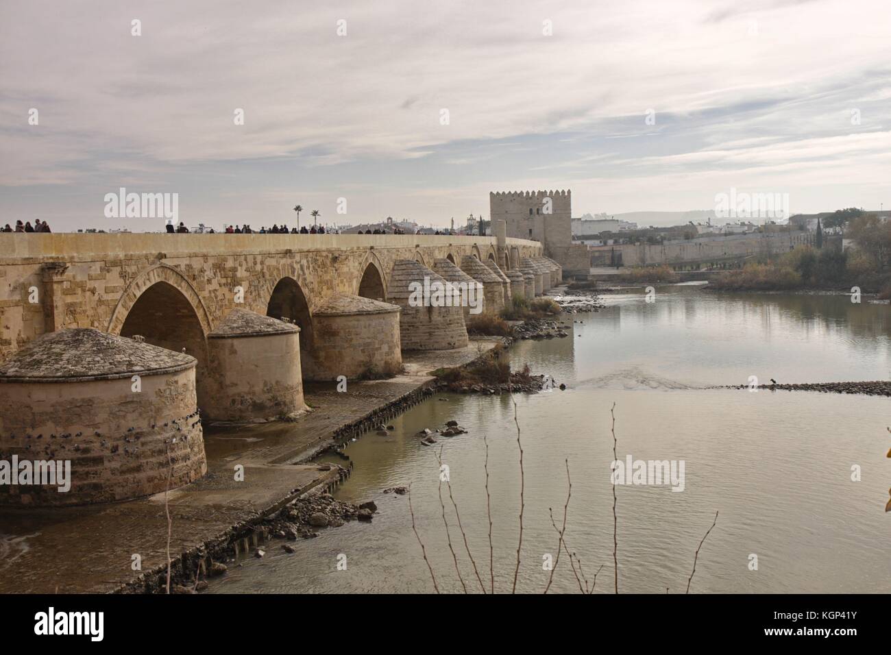 Die römische Brücke in Cordoba Stockfoto