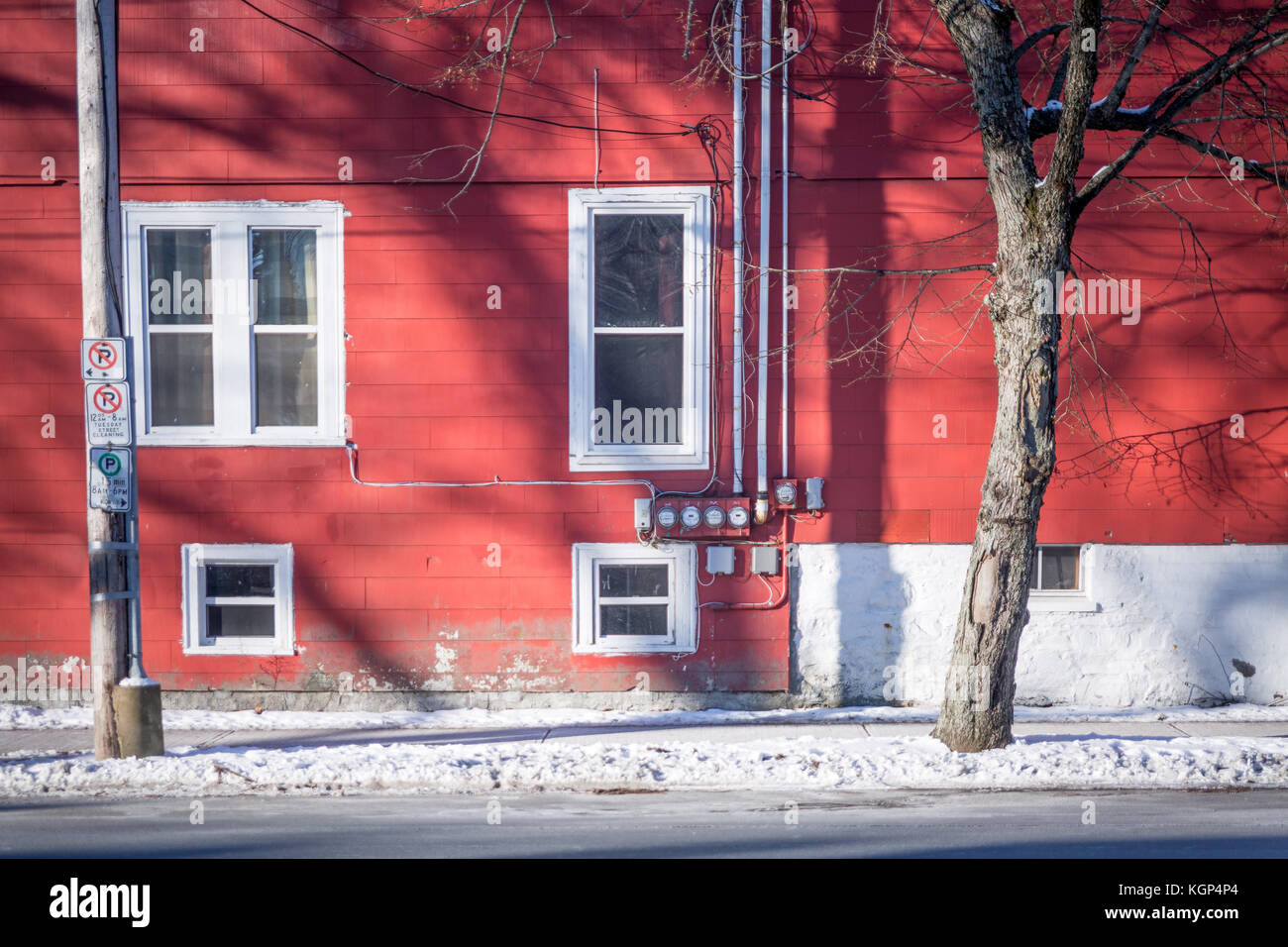 Stadt Haus vorne Stockfoto