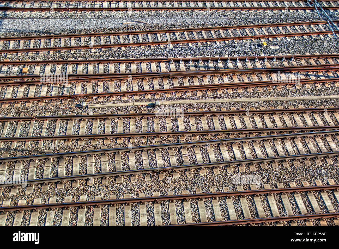 Bahnstrecken in Zürich (Schweiz) Stockfoto