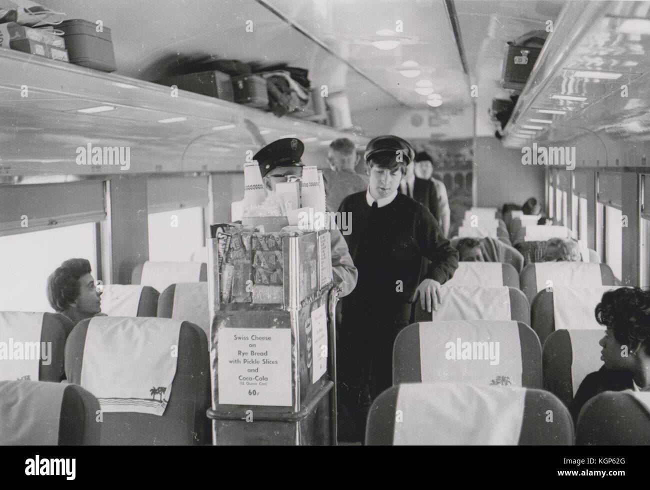 John Lennon auf Tournee mit den Beatles, USA 1964 Stockfoto