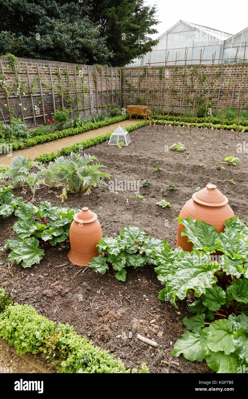 Gemüsegarten im Königlichen Garten, Kew Stockfoto