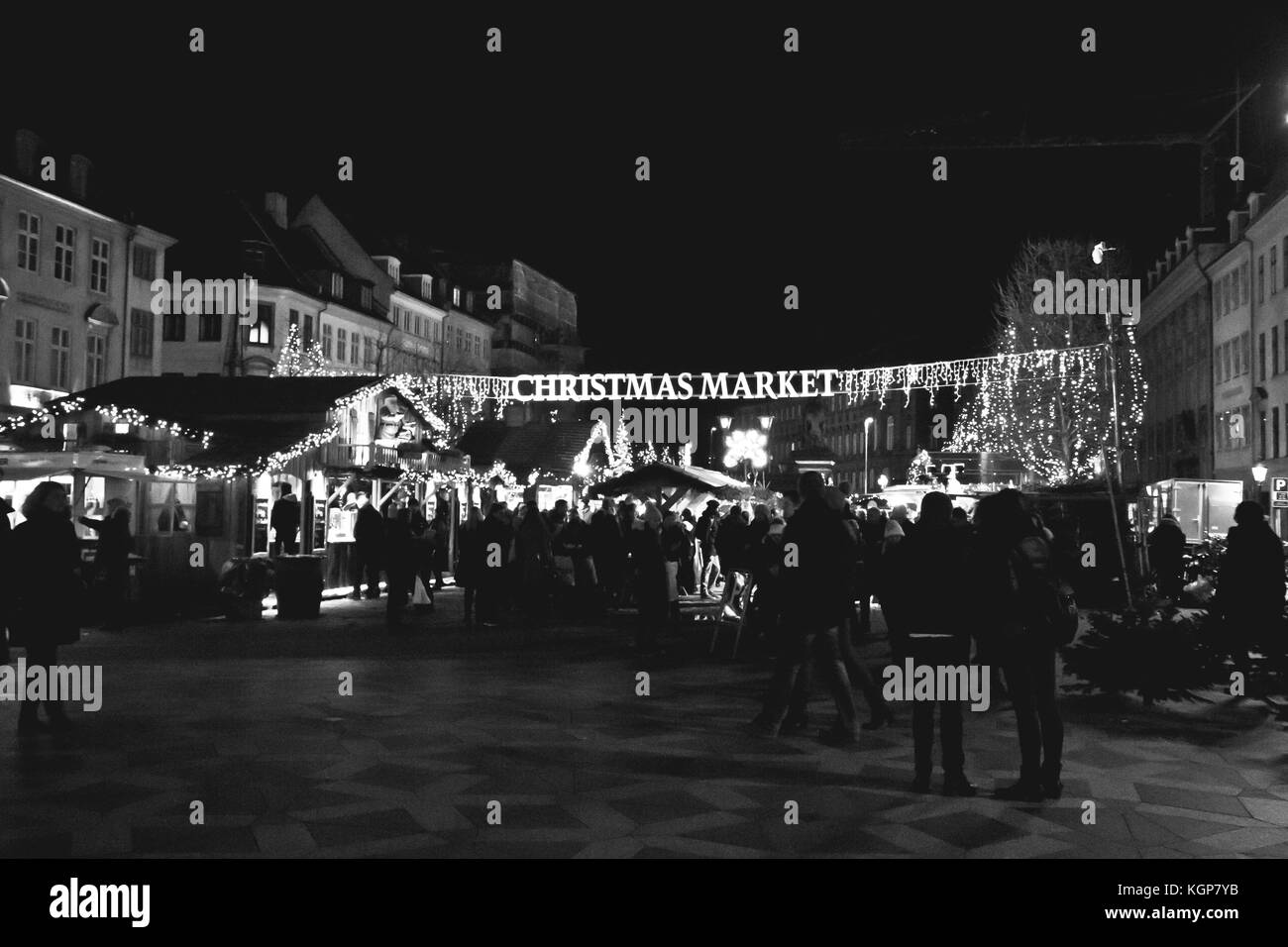 Weihnachtsmärkte Kopenhagen Dänemark Stockfoto