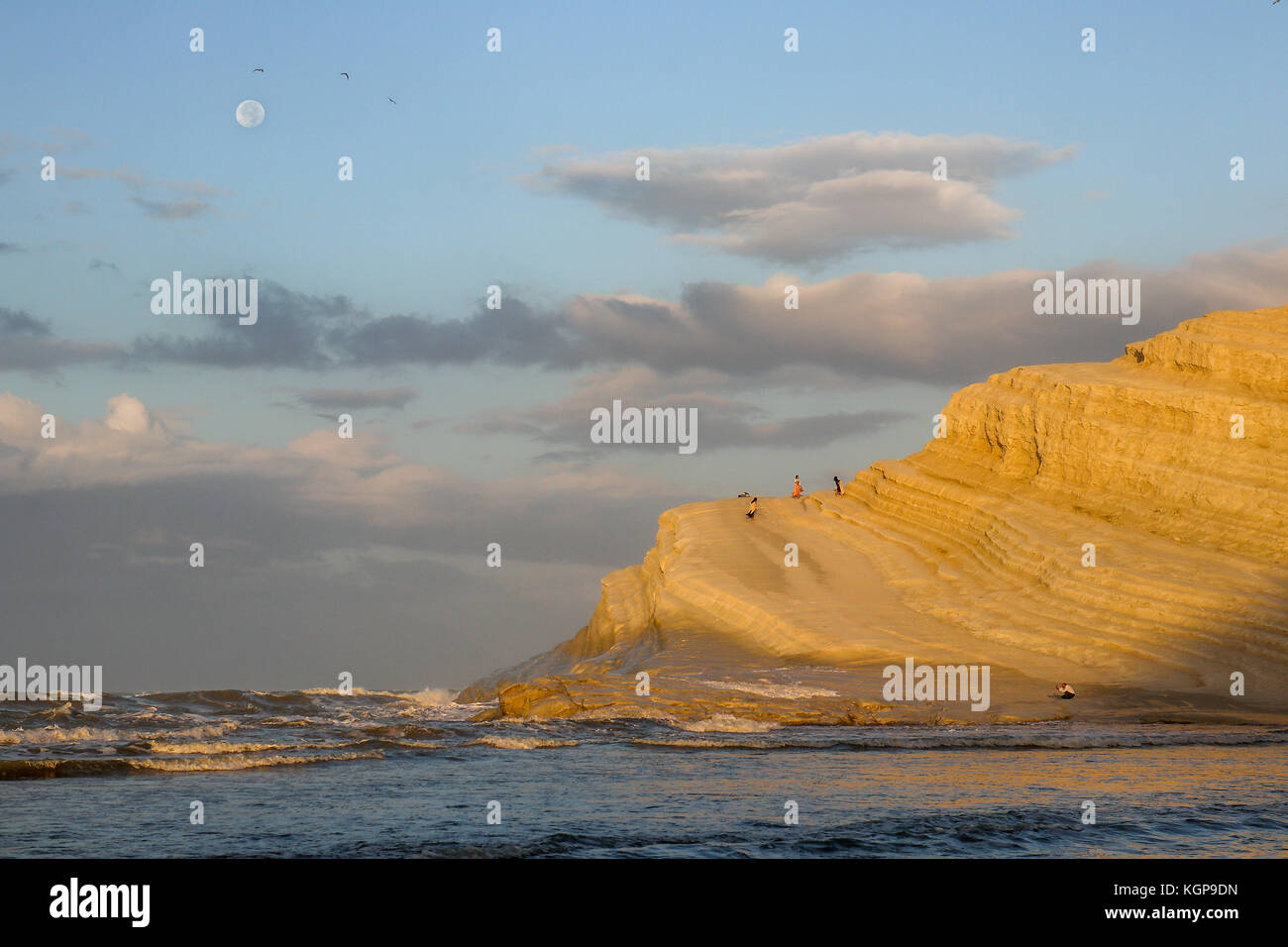 Scala dei Turchi (Agrigento, Italien) Stockfoto