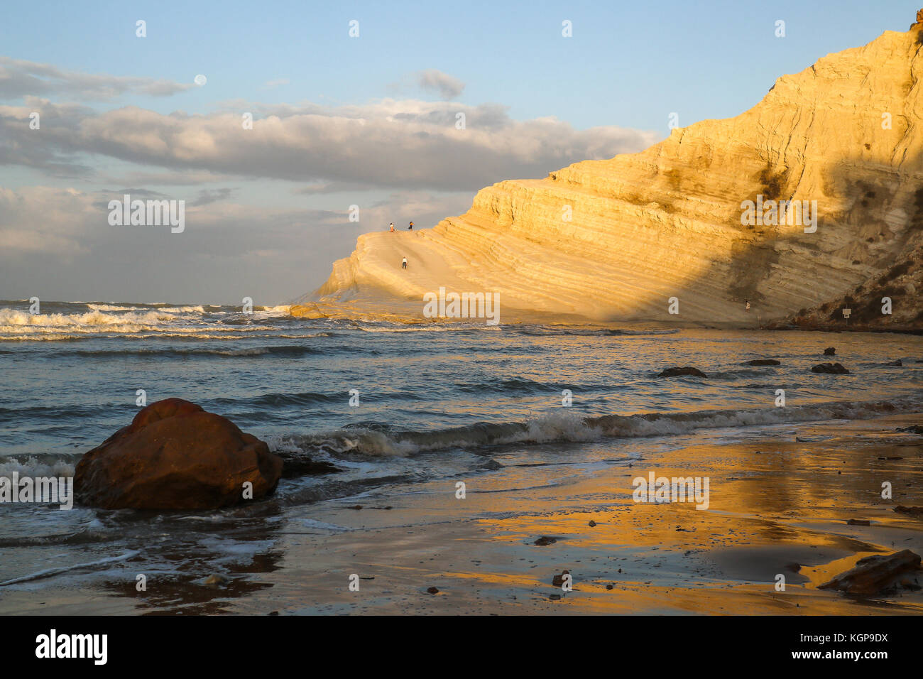 Scala dei Turchi (Agrigento, Italien) Stockfoto