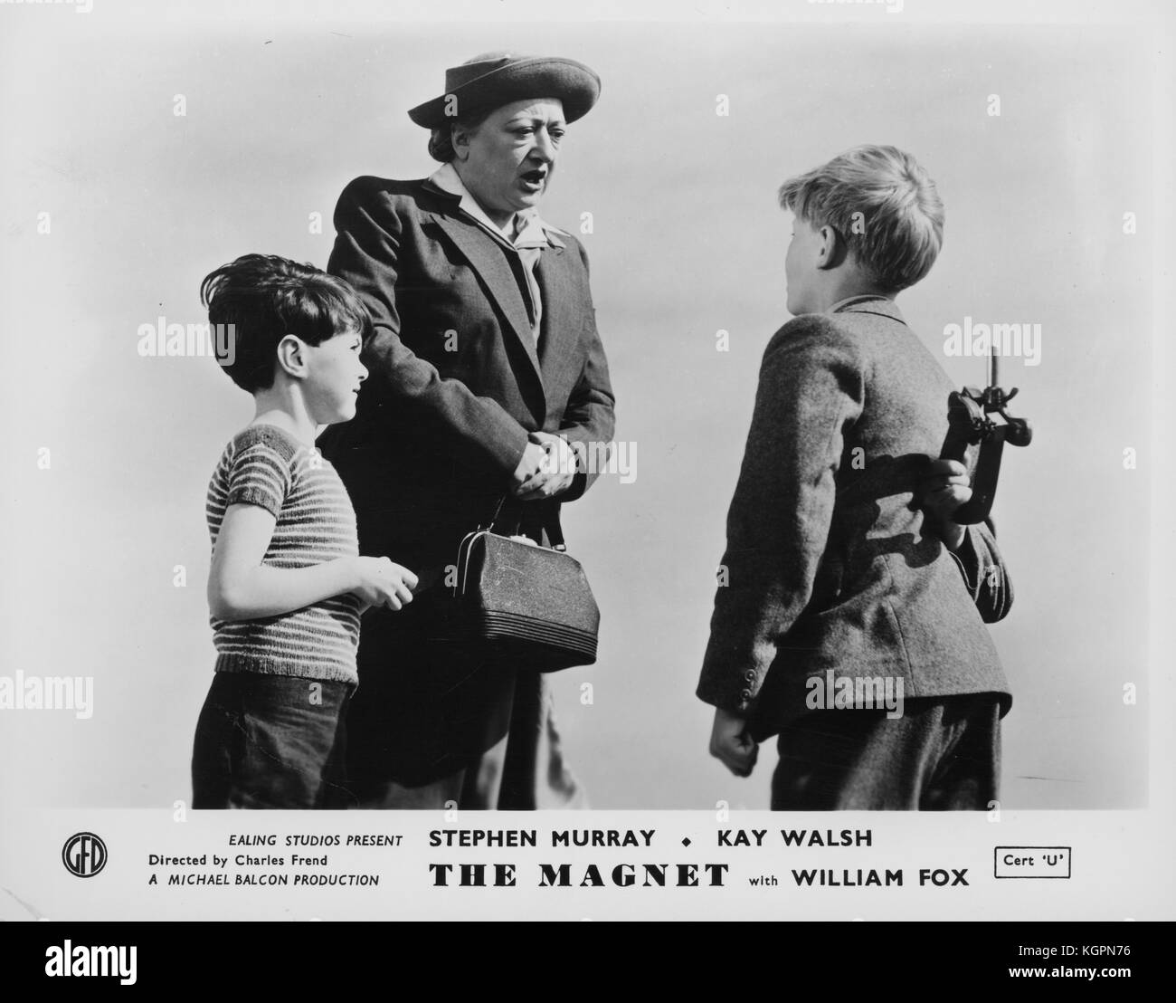 Der Magnet (1950), James Fox (dann berechnet, wie William), Gladys Henson, Michael Brooke Stockfoto