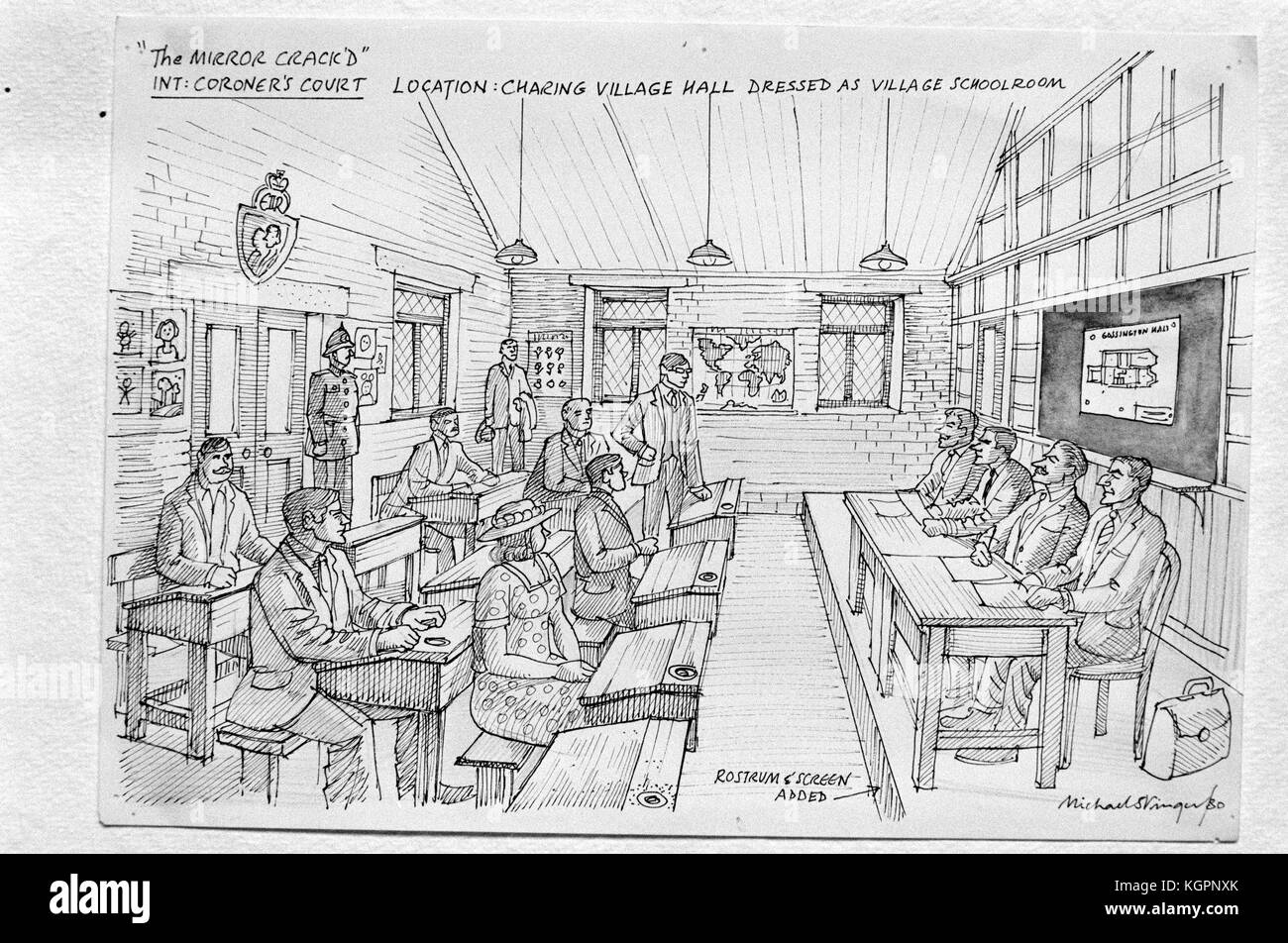 Der Spiegel knacken würde (1980) Produktion Skizzen Datum: 1980 Stockfoto