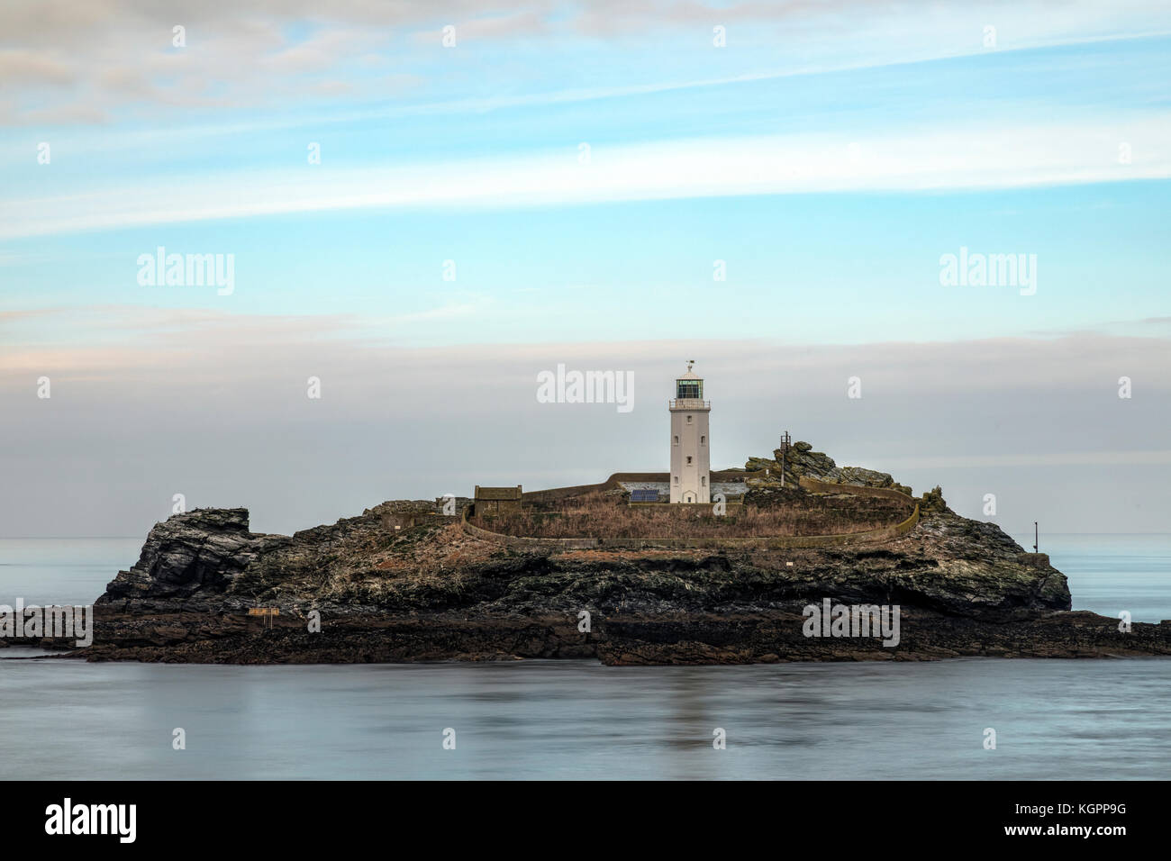 Godrevy Leuchtturm, Cornwall, England, Großbritannien Stockfoto
