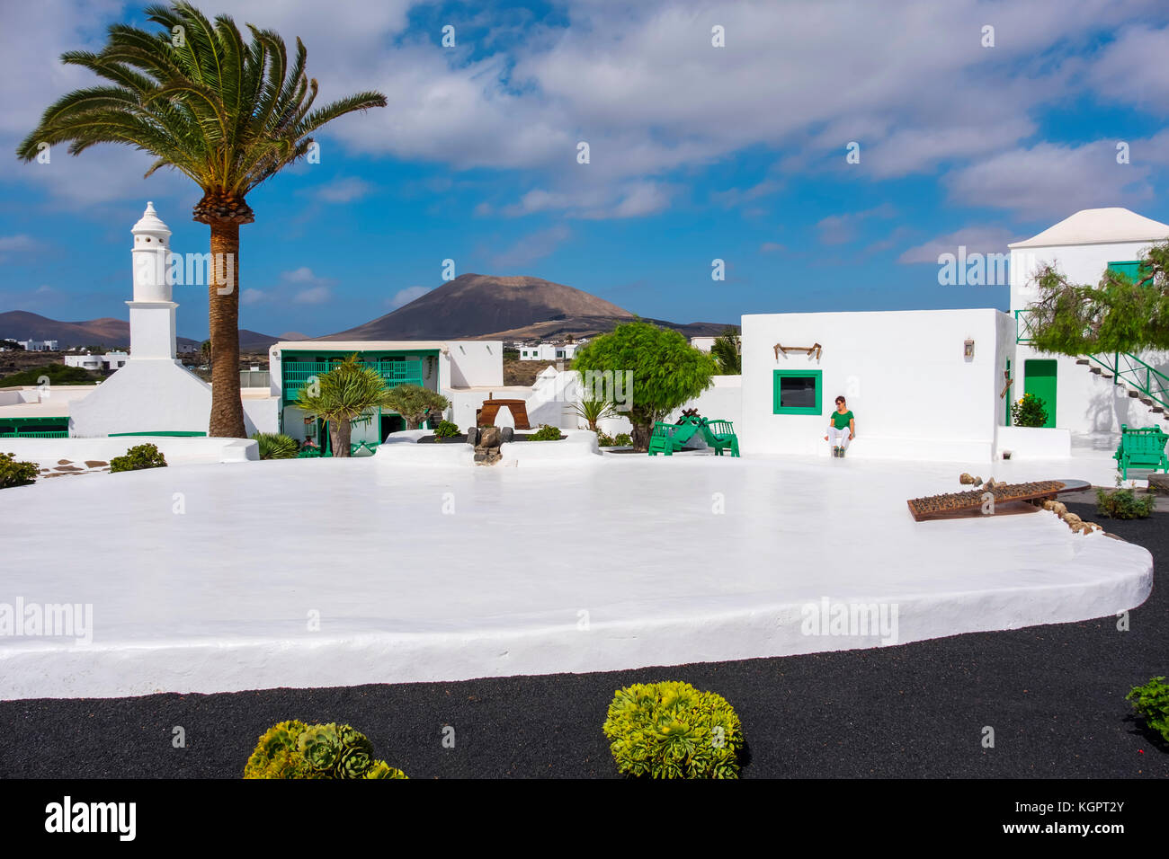Außenansicht. Casa Museo del Campesino, Denkmal für den Bauern. Geschaffen von César Manrique. San Bartolome. Lanzarote Island, Kanarische Inseln, Spanien, EU Stockfoto