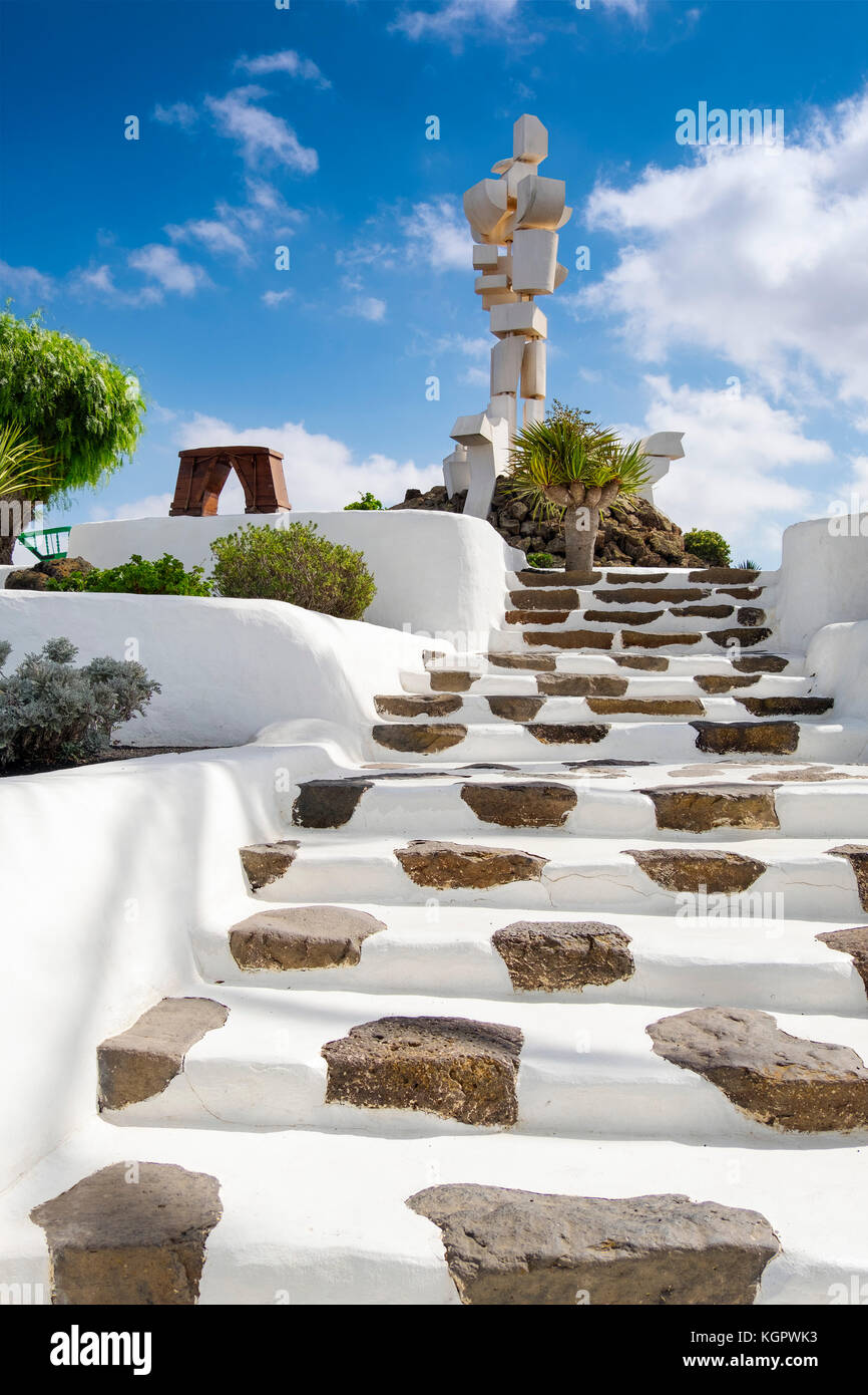 Außenansicht. Casa Museo del Campesino, Denkmal für den Bauern. Geschaffen von César Manrique. San Bartolome. Lanzarote Island, Kanarische Inseln, Spanien, EU Stockfoto