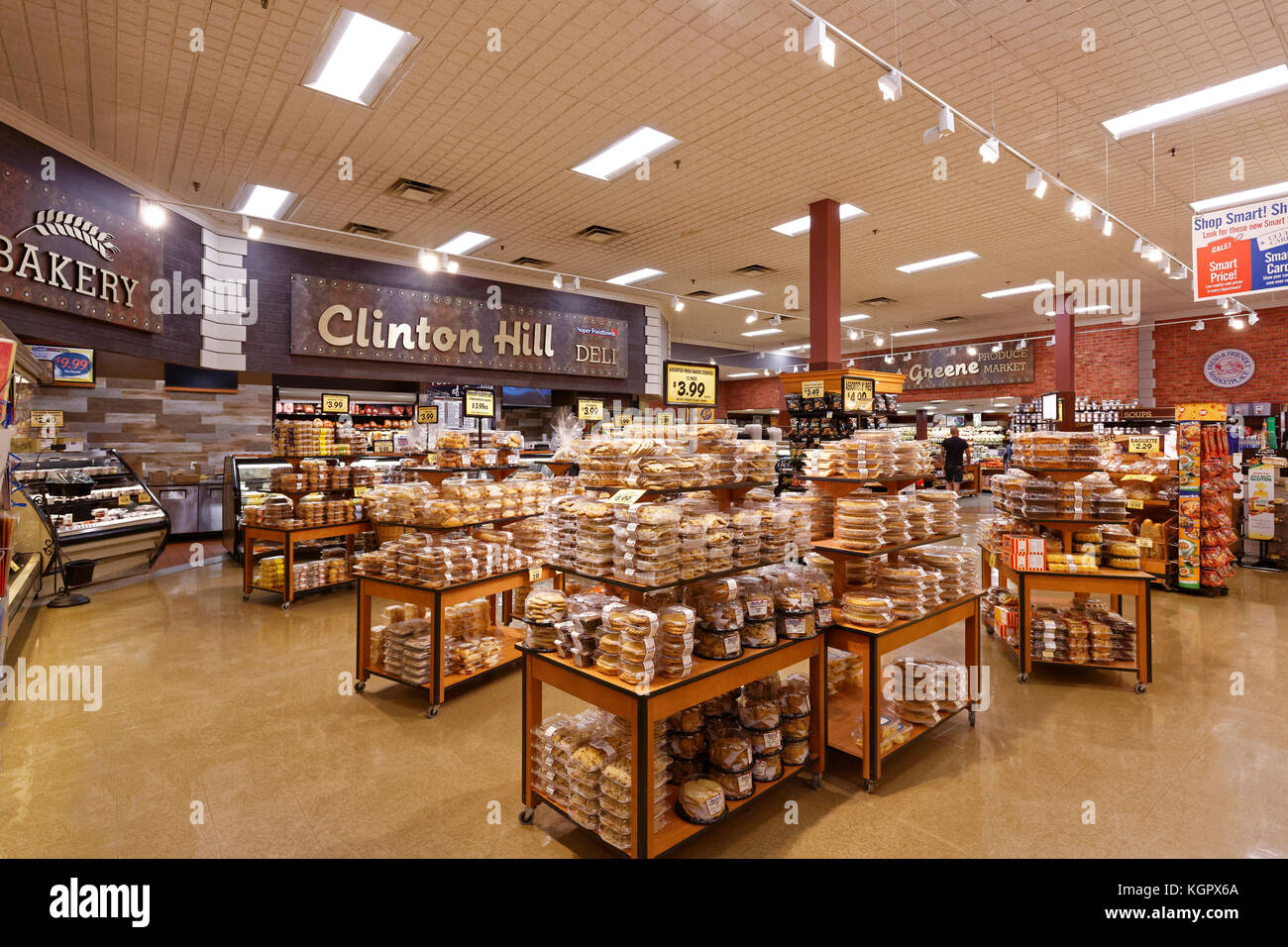 Eine typische Lebensmittelgeschäft oder Supermarkt in den USA Stockfoto