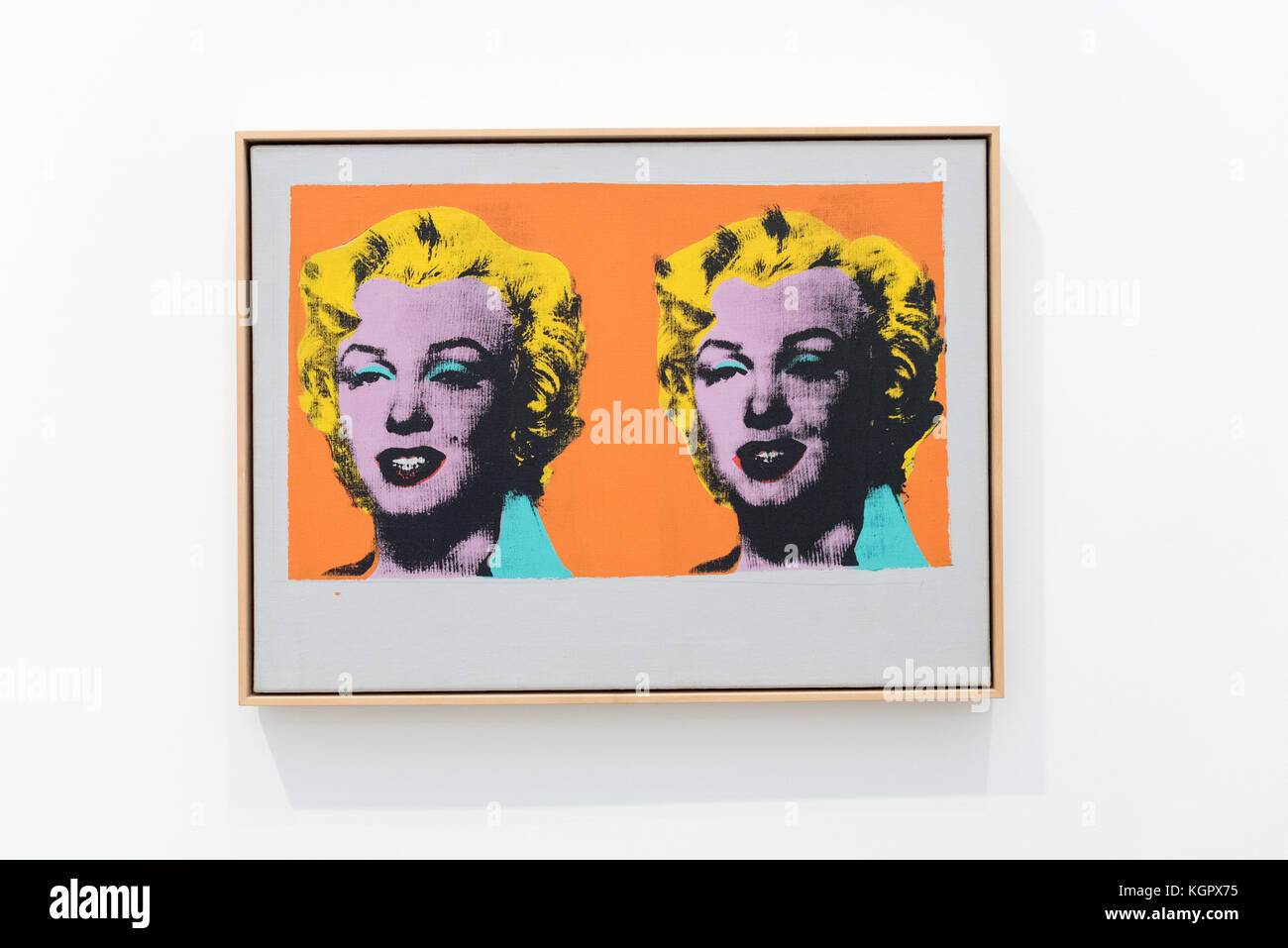 LOS ANGELES, CA - 5. Februar 2017: Andy Warhol im Broad Museum, einem Museum für zeitgenössische Kunst in Downtown Los Angeles am 5. Februar 2017. Stockfoto
