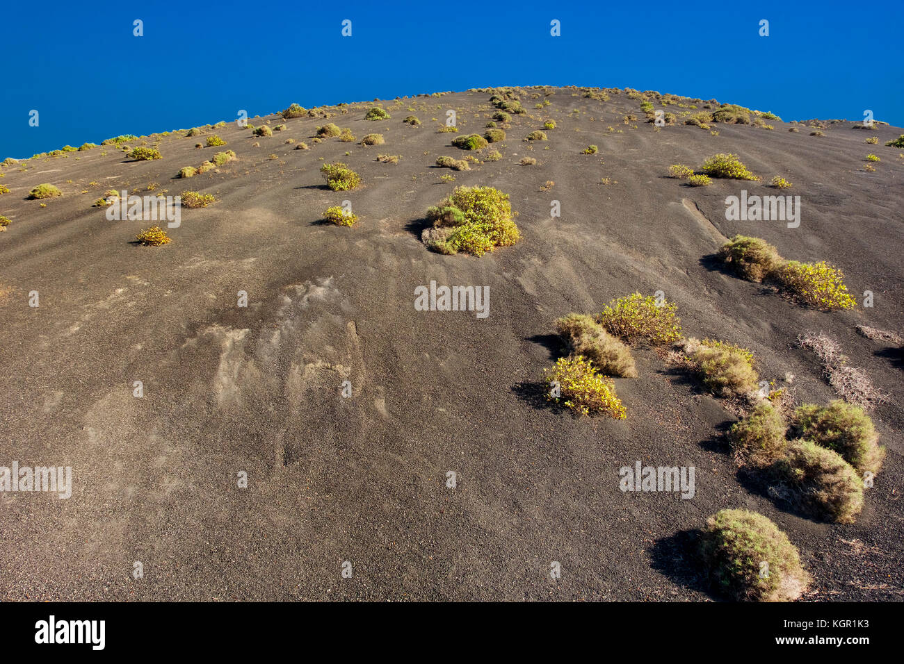 Vulkanlandschaft, Timanfaya-Nationalpark. Lanzarote Island. Kanarische Inseln Spanien. Europa Stockfoto