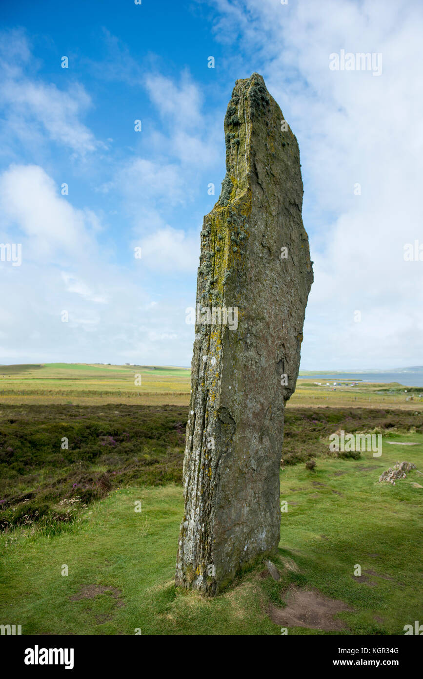 Der Ring von Brodgar auf den Orkney Inseln in Schottland Stockfoto