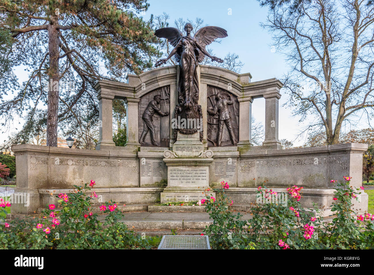 Die titanic Denkmal in East Park, Southampton, Hampshire, England, Großbritannien Stockfoto
