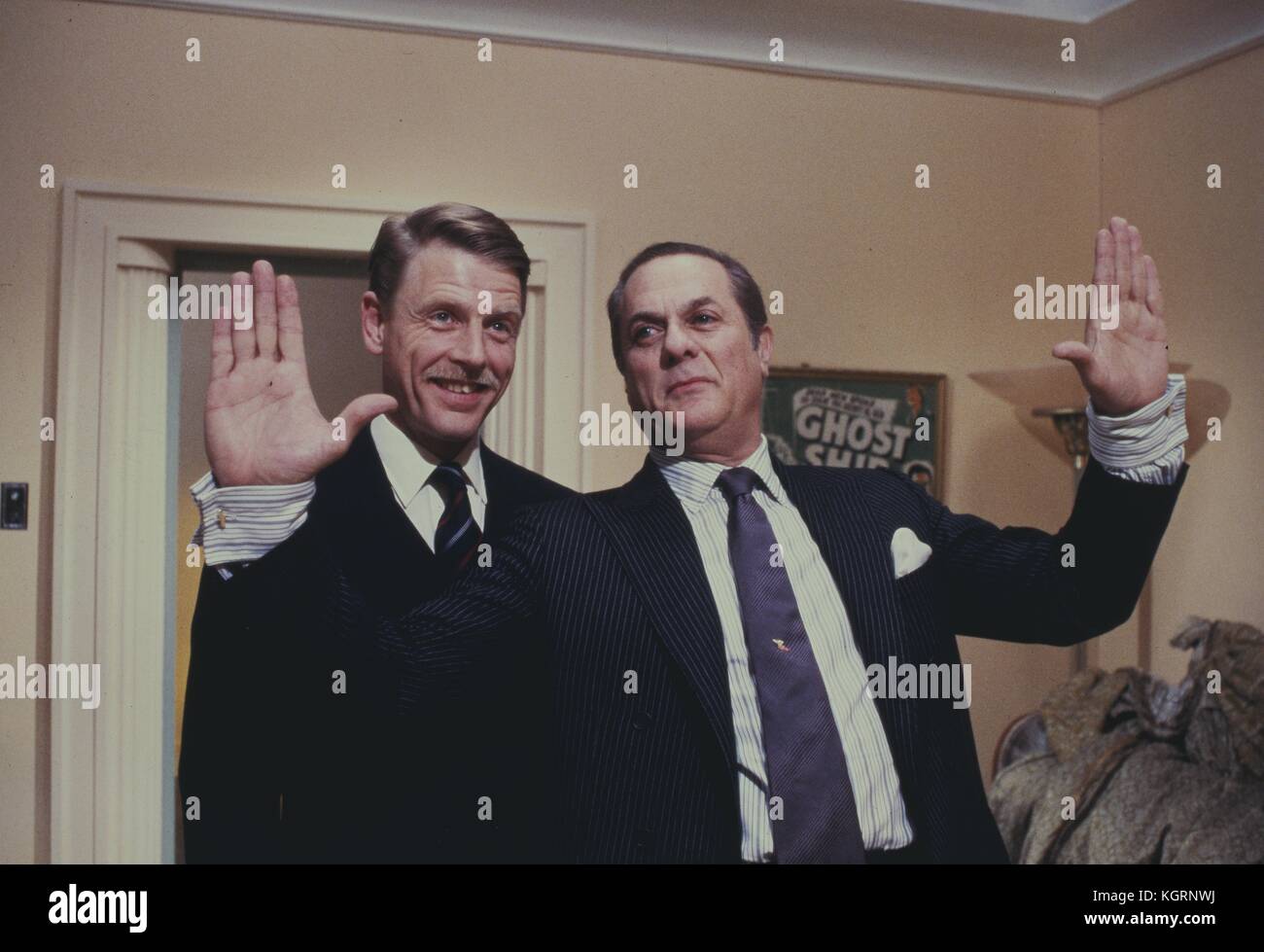 Der Spiegel knacken würde (1980), Tony Curtis, Edward Fox Datum: 1980 Stockfoto