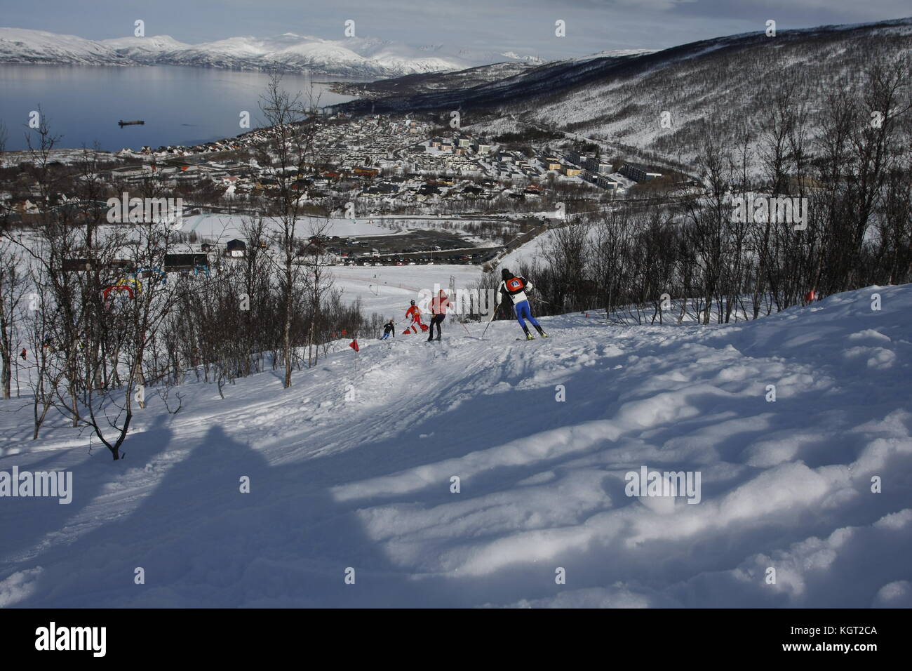Skimountaineering Wm Tromsø, Randonee Racing Stockfoto