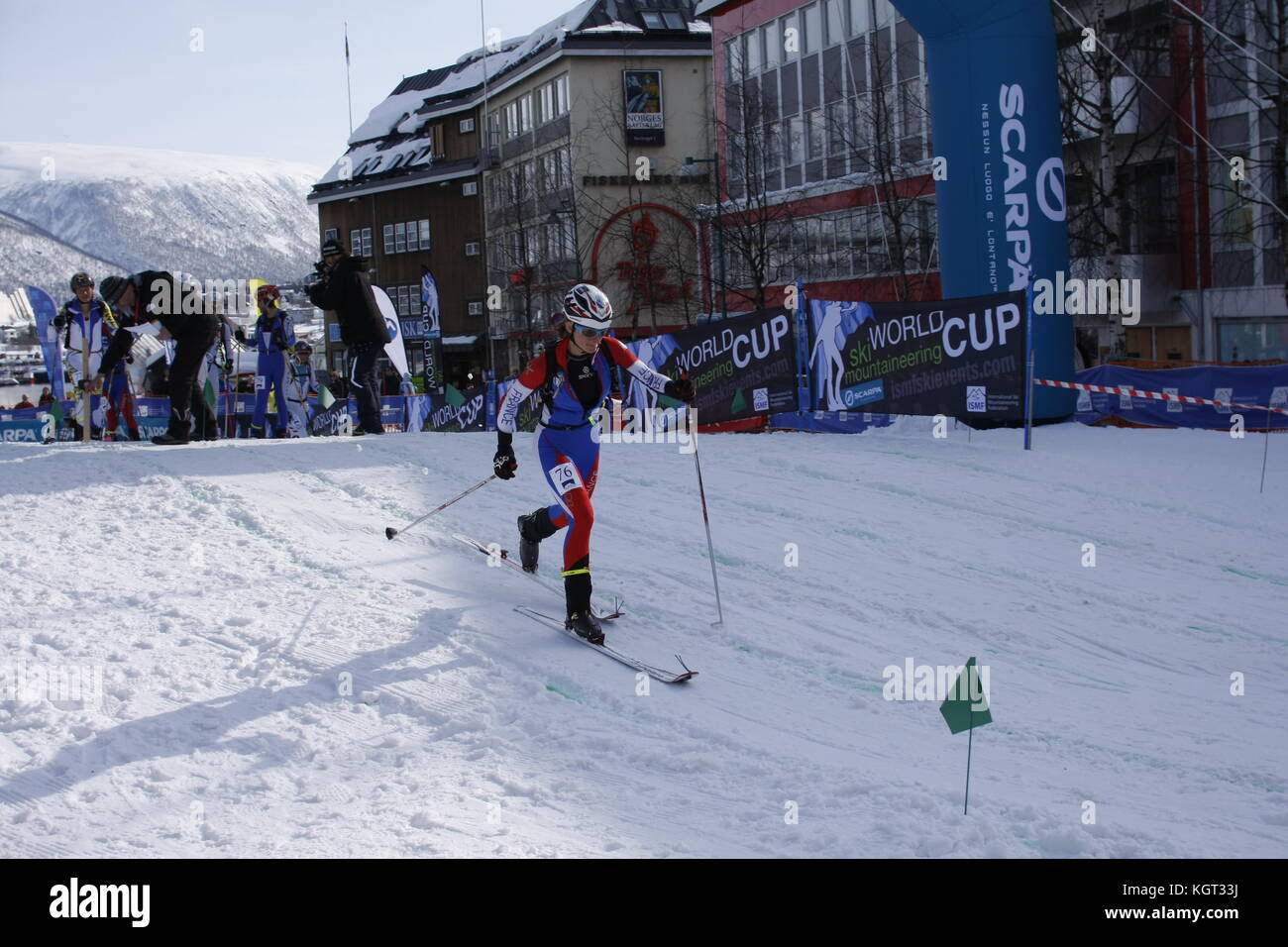 Skimountaineering Wm Tromsø, Randonee Racing Stockfoto