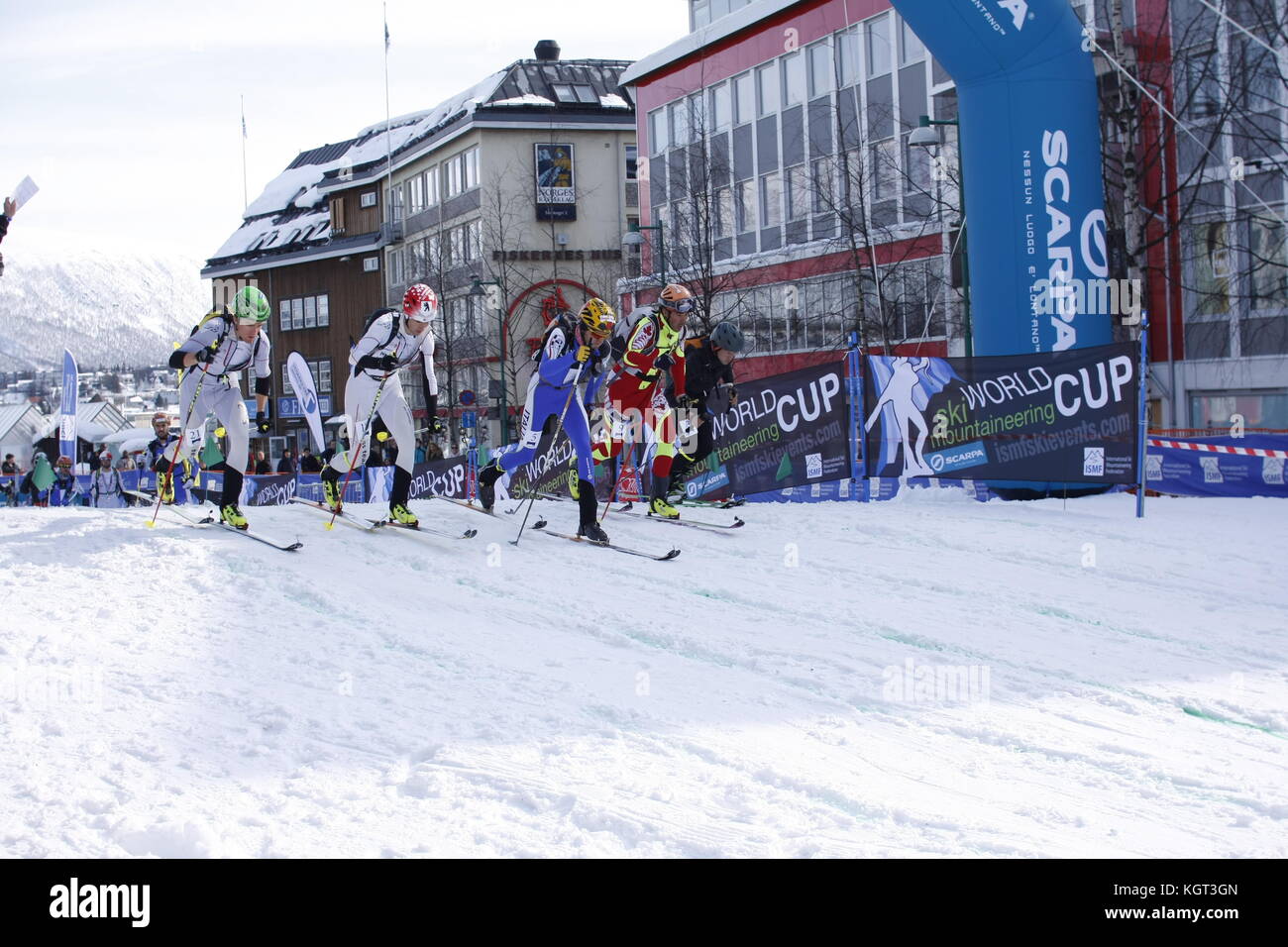 Skimountaineering Wm Tromsø, Randonee Racing Stockfoto