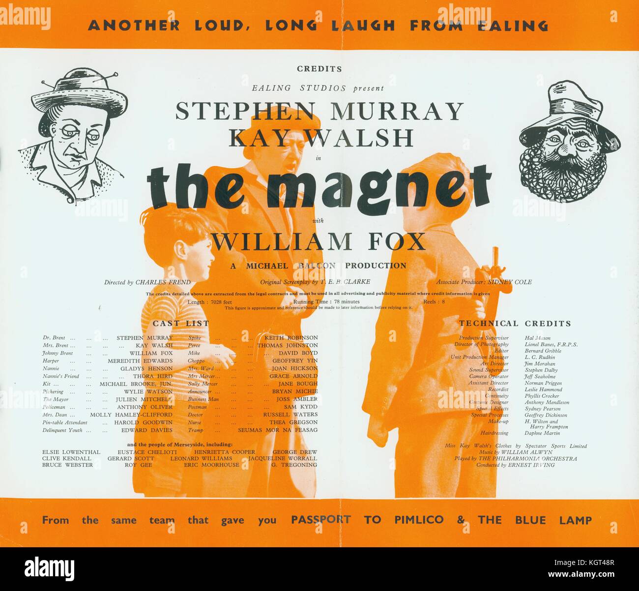 Der Magnet (1950), Film Poster Stockfoto