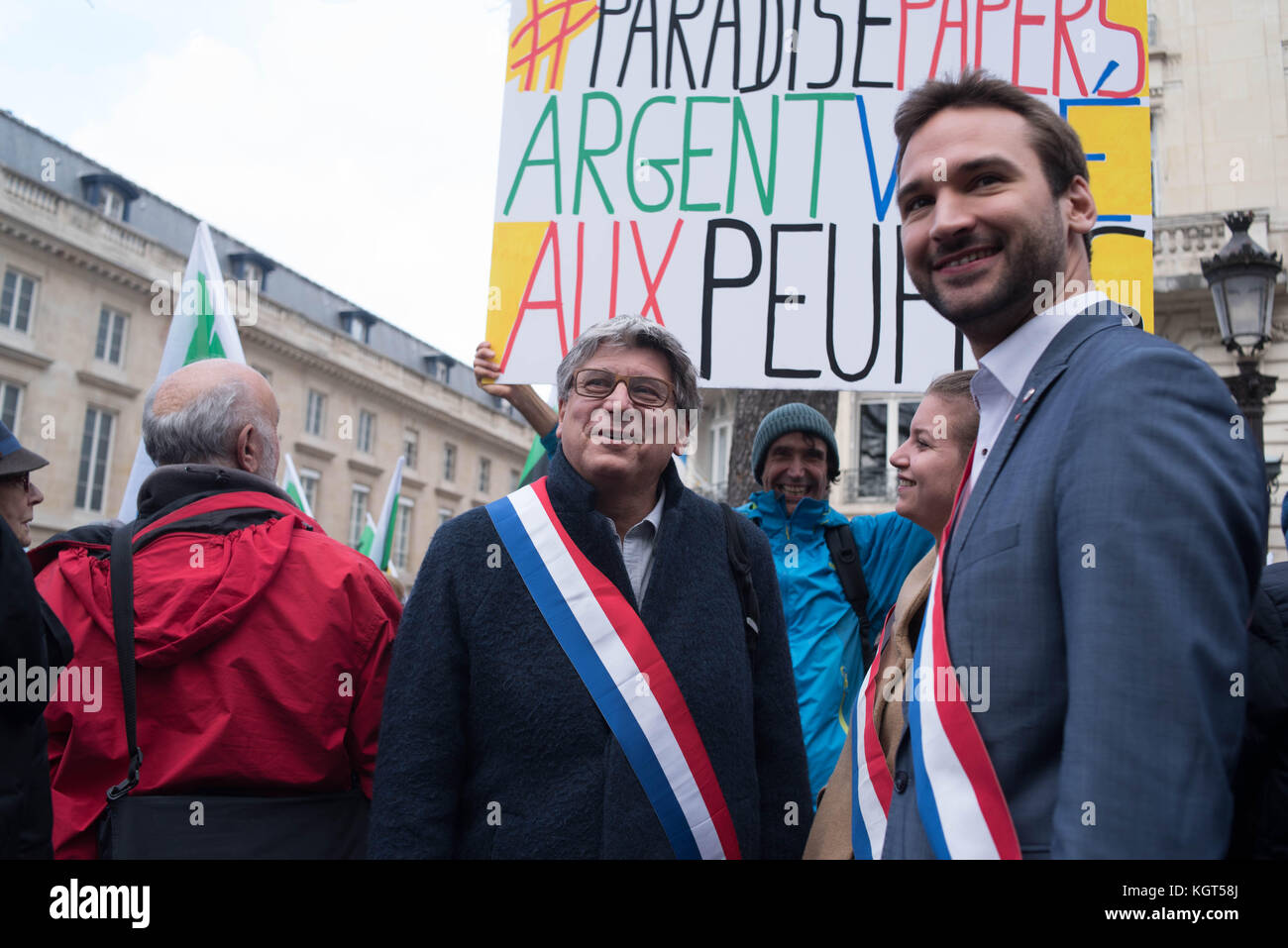 Paris: Versammlung - Kaufkraft der Rentner Stockfoto